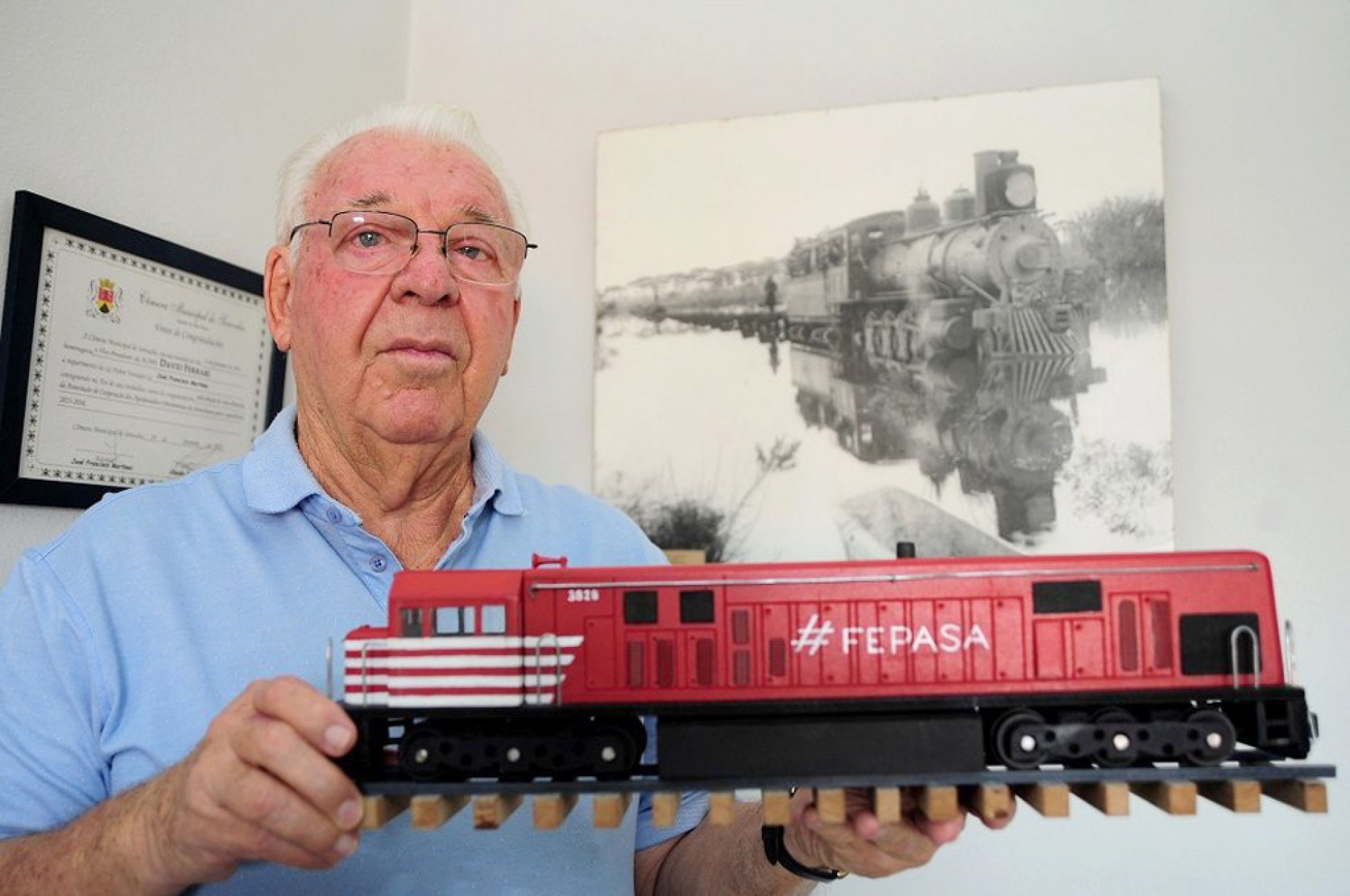 Ferroviários ajudaram a desenvolver o Estado e fundaram cidades, lembra Davi Ferrari 
