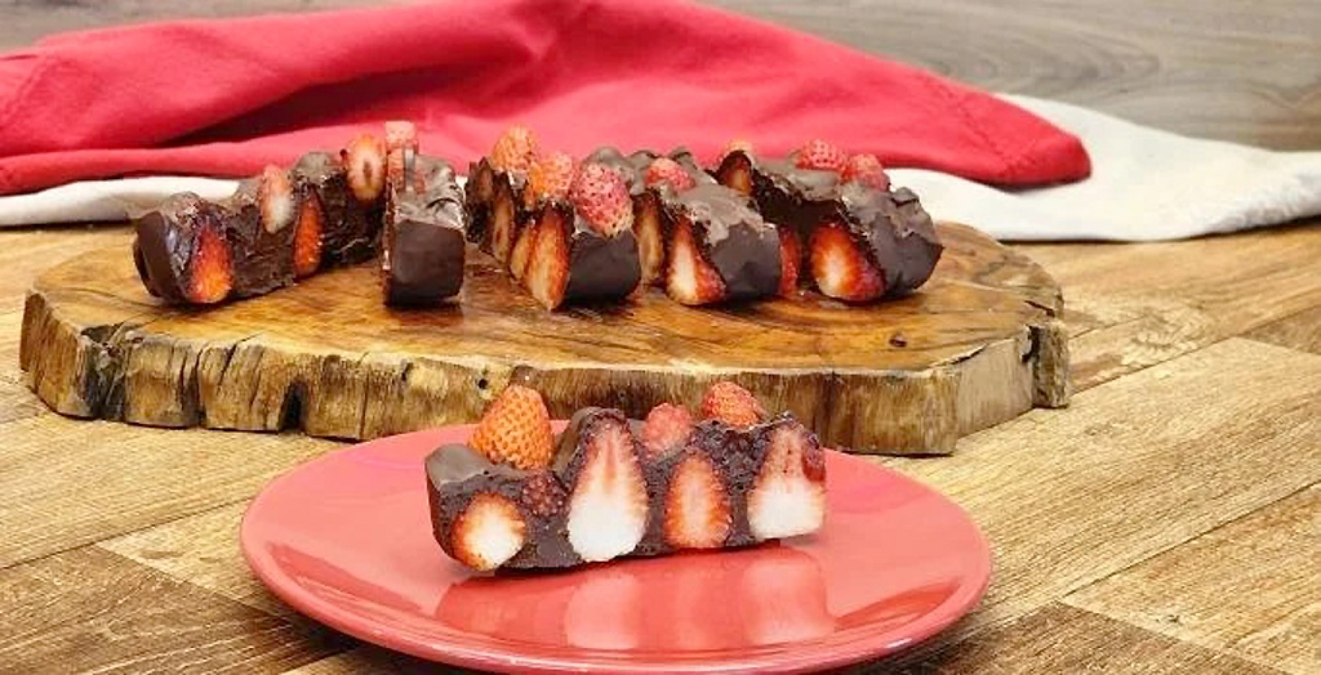 Chocolate com Morango de micro-ondas