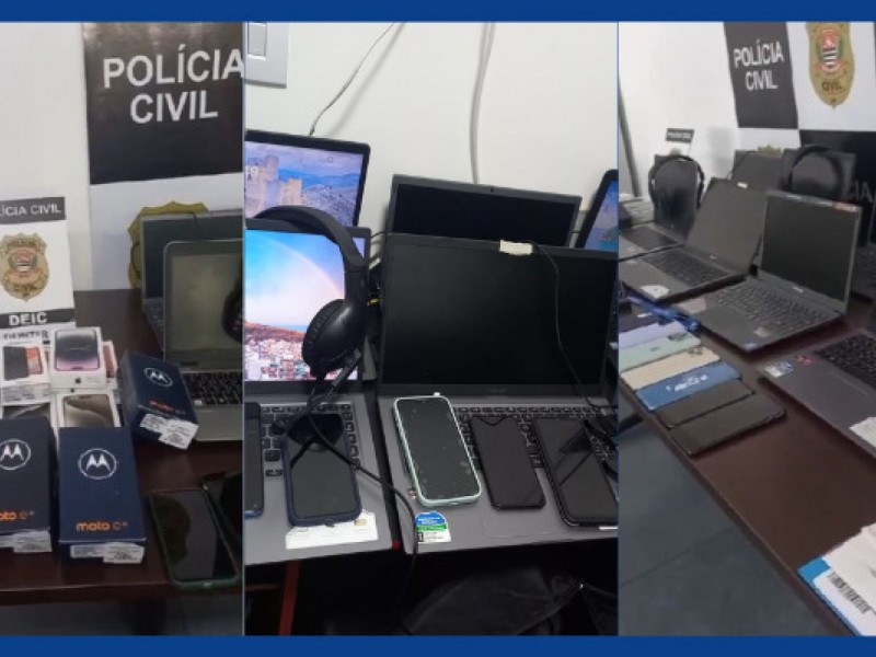 Operação prende três por fraudes eletrônicas e desvios de contas bancárias