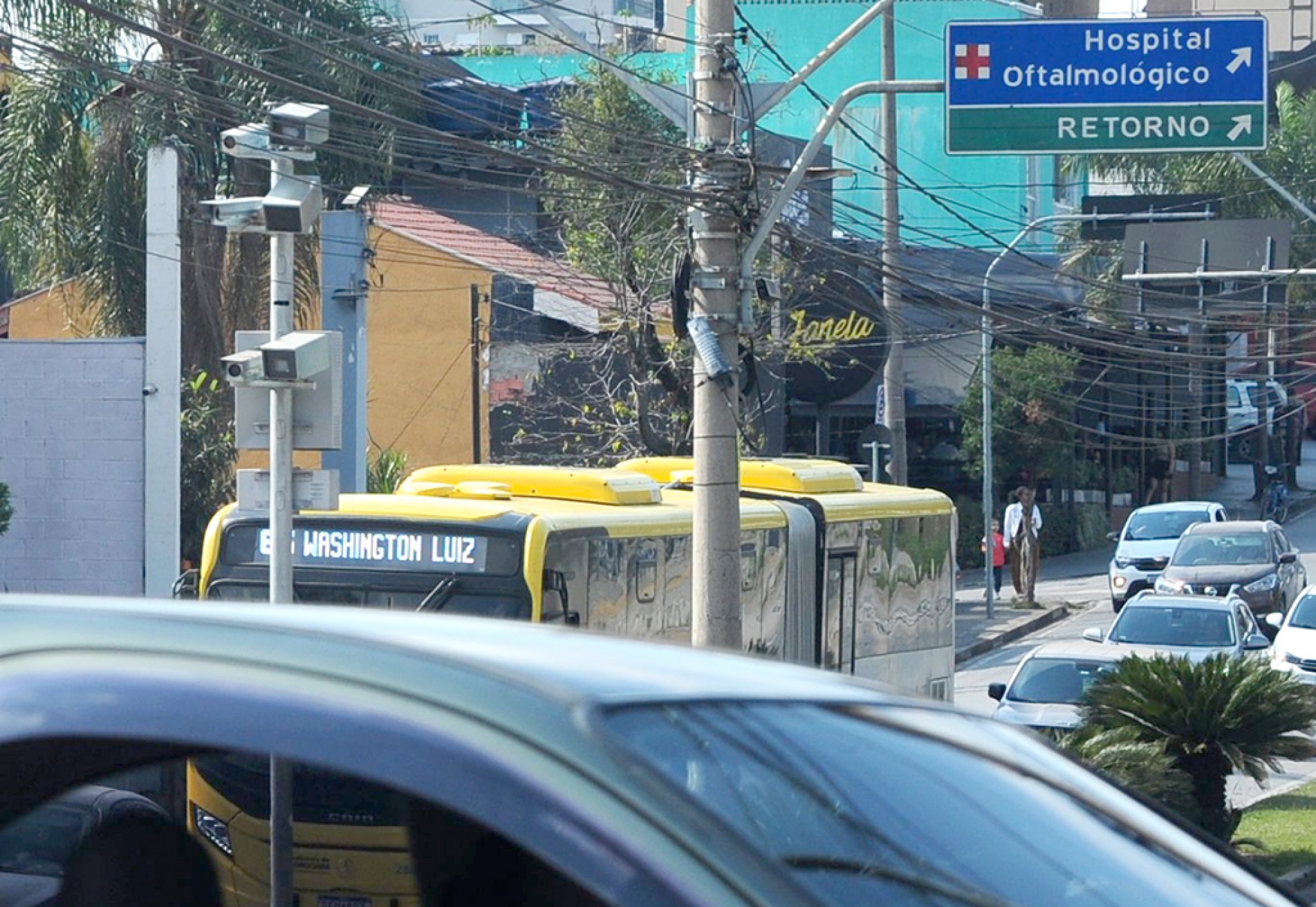 Urbes instalou 12 equipamentos que funcionam das 6h às 12h; um deles fica no movimentado cruzamento da avenida Washington Luiz com a rua Barão de Tatuí 

