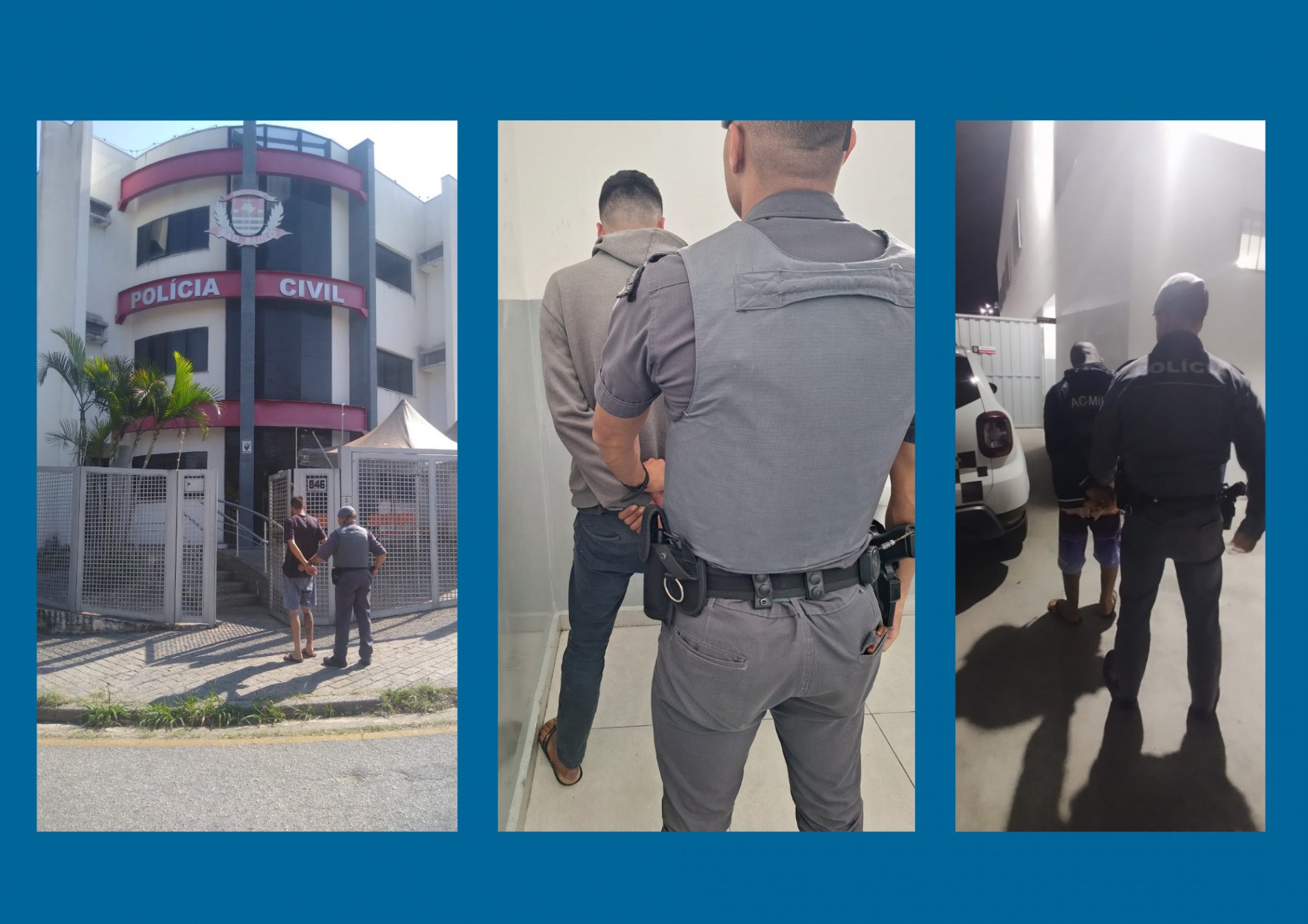 Os quatro suspeitos ficaram detidos