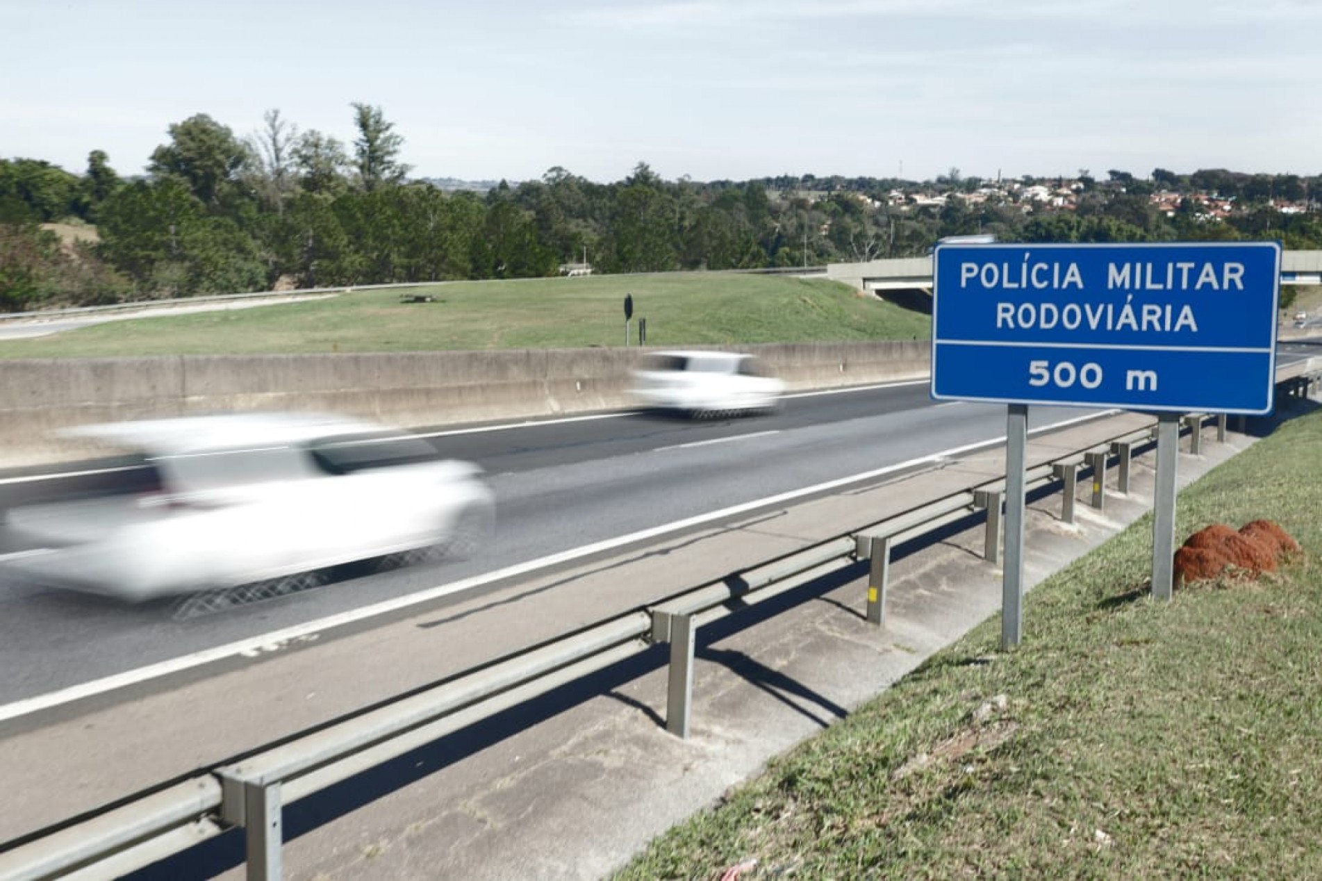 Acidente aconteceu a 500 metros de uma base da Polícia Rodoviária