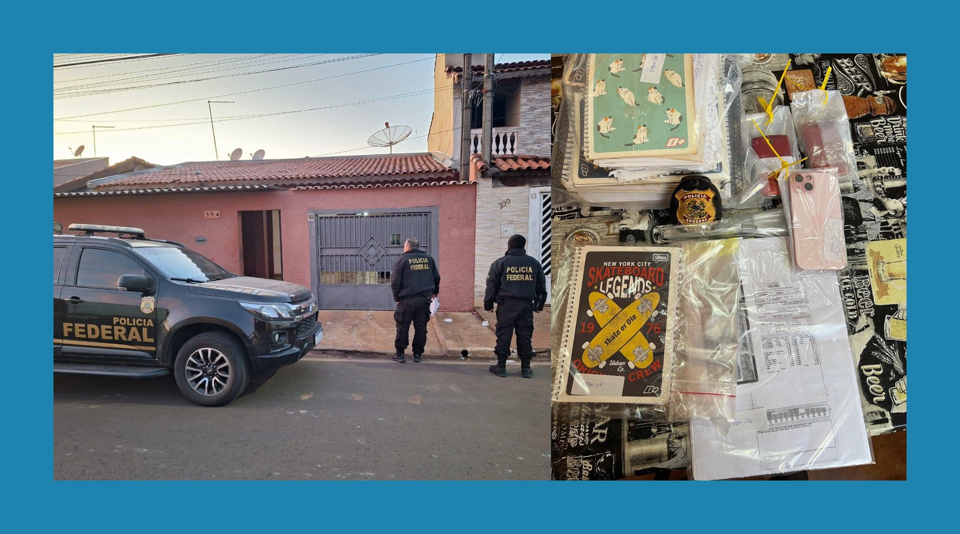 A Polícia Federal cumpriu um mandado de busca e apreensão na cidade de Tatuí