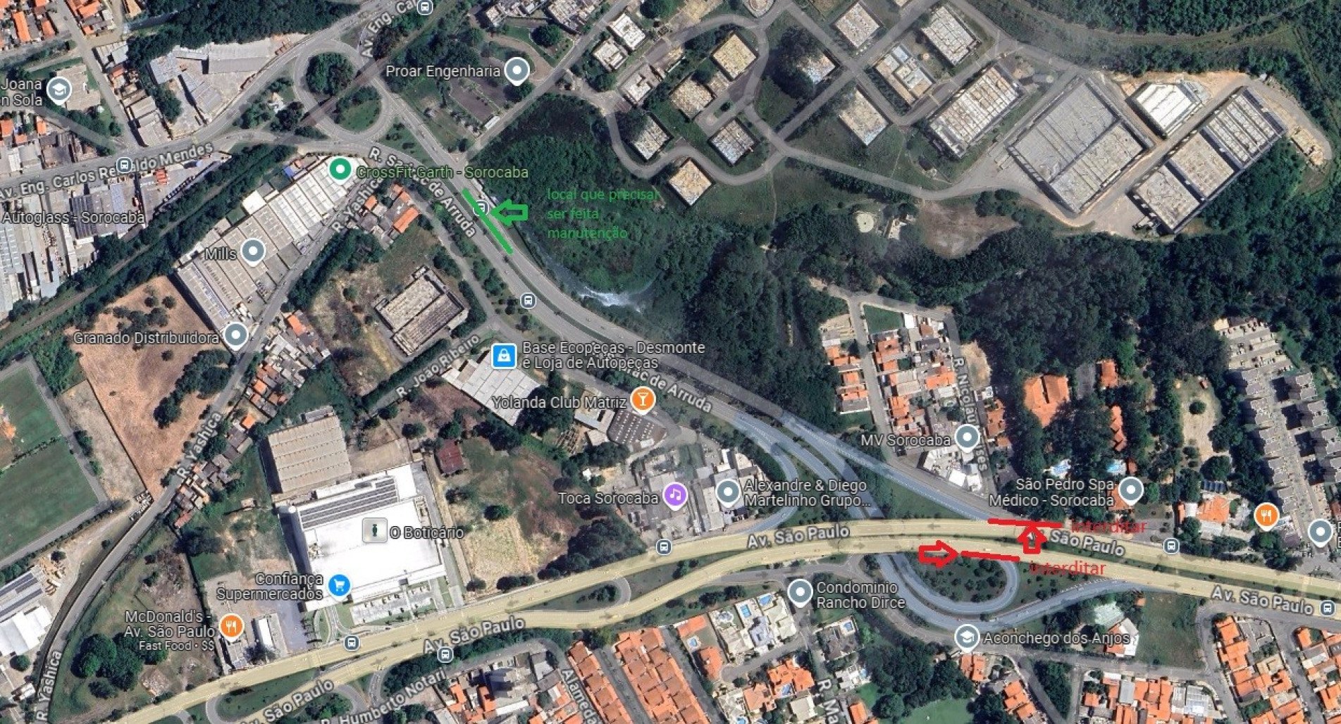 A rua Sadrac de Arruda estará com interdição temporária