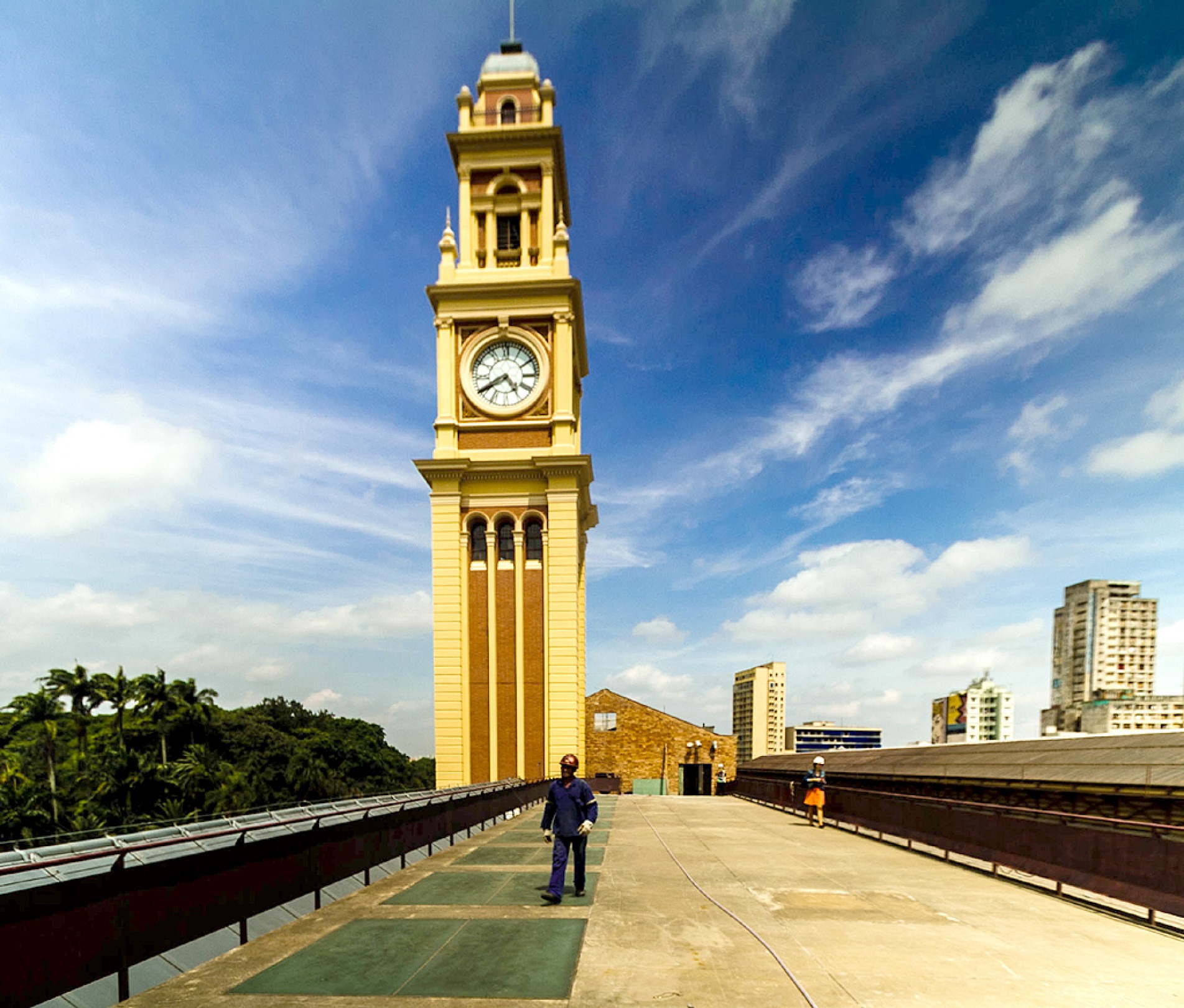 À noite, a torre da Estação da Luz receberá projeções 