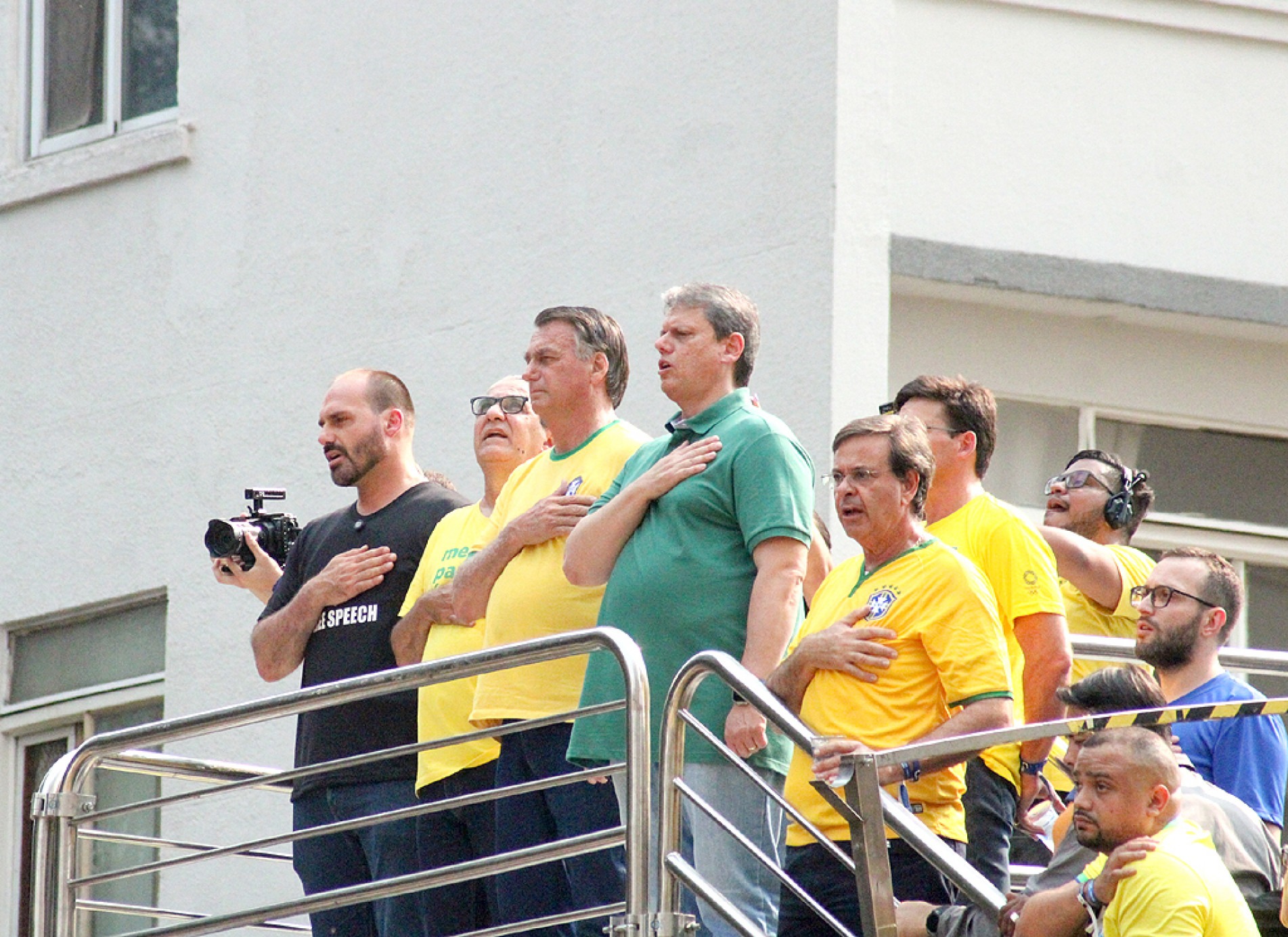 Governador de São Paulo e ex-presidente participaram de ato na avenida Paulista
