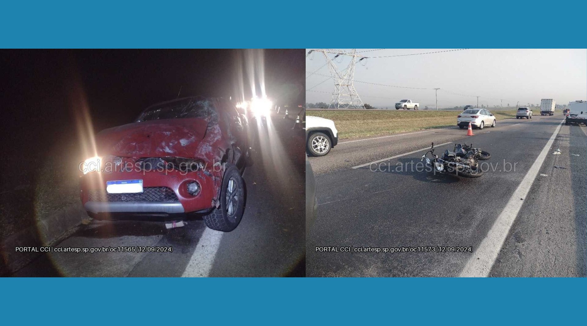 Acidentes fatais nas rodovias da região