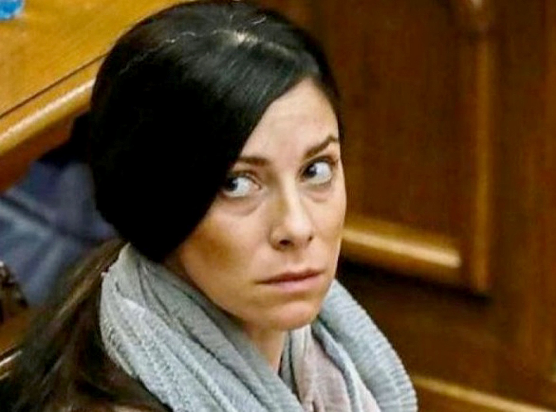 Rosa Peral durante seu julgamento
