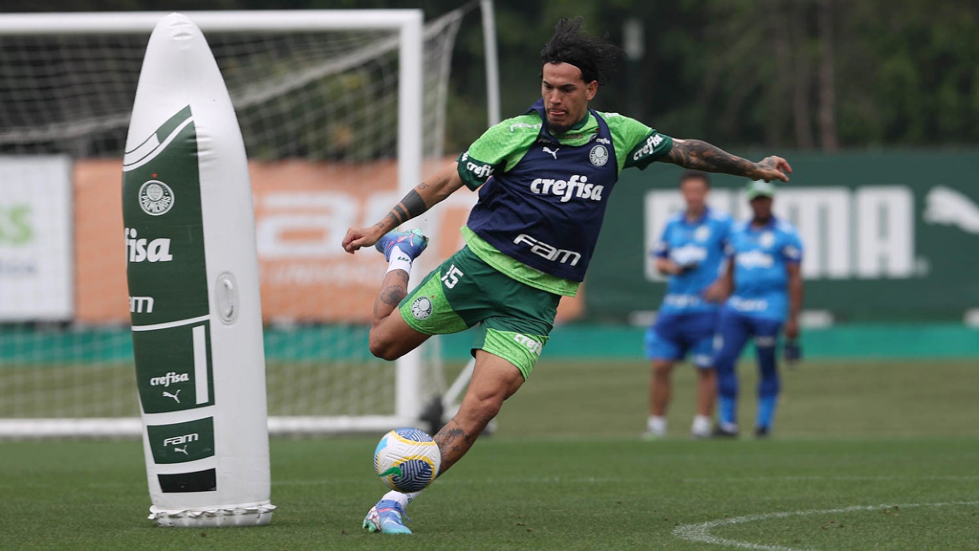 Gustavo Gómez reforça a defesa do Verdão hoje em Campinas