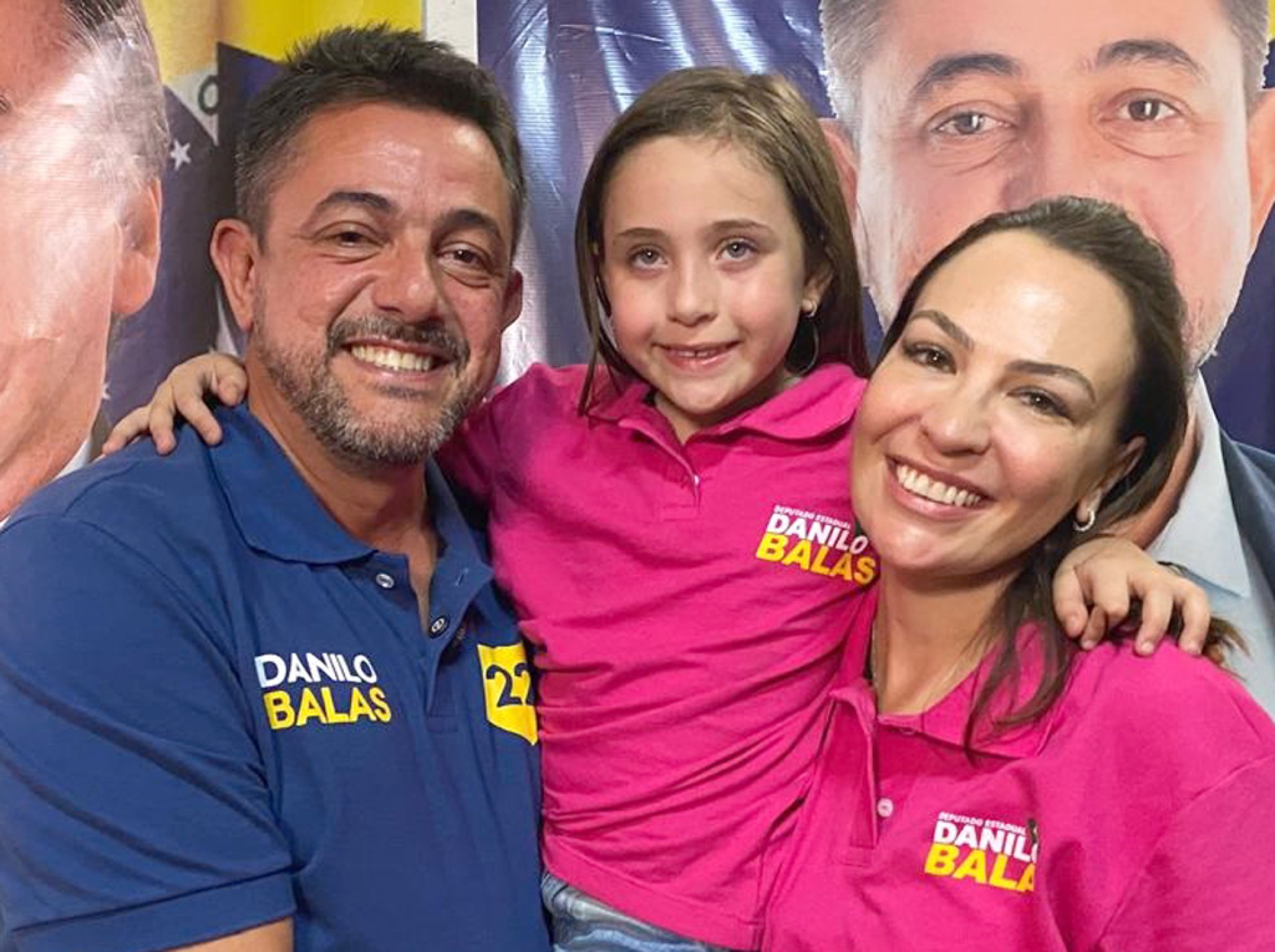 Com a família, Danilo Balas comentou o resultado das eleições
