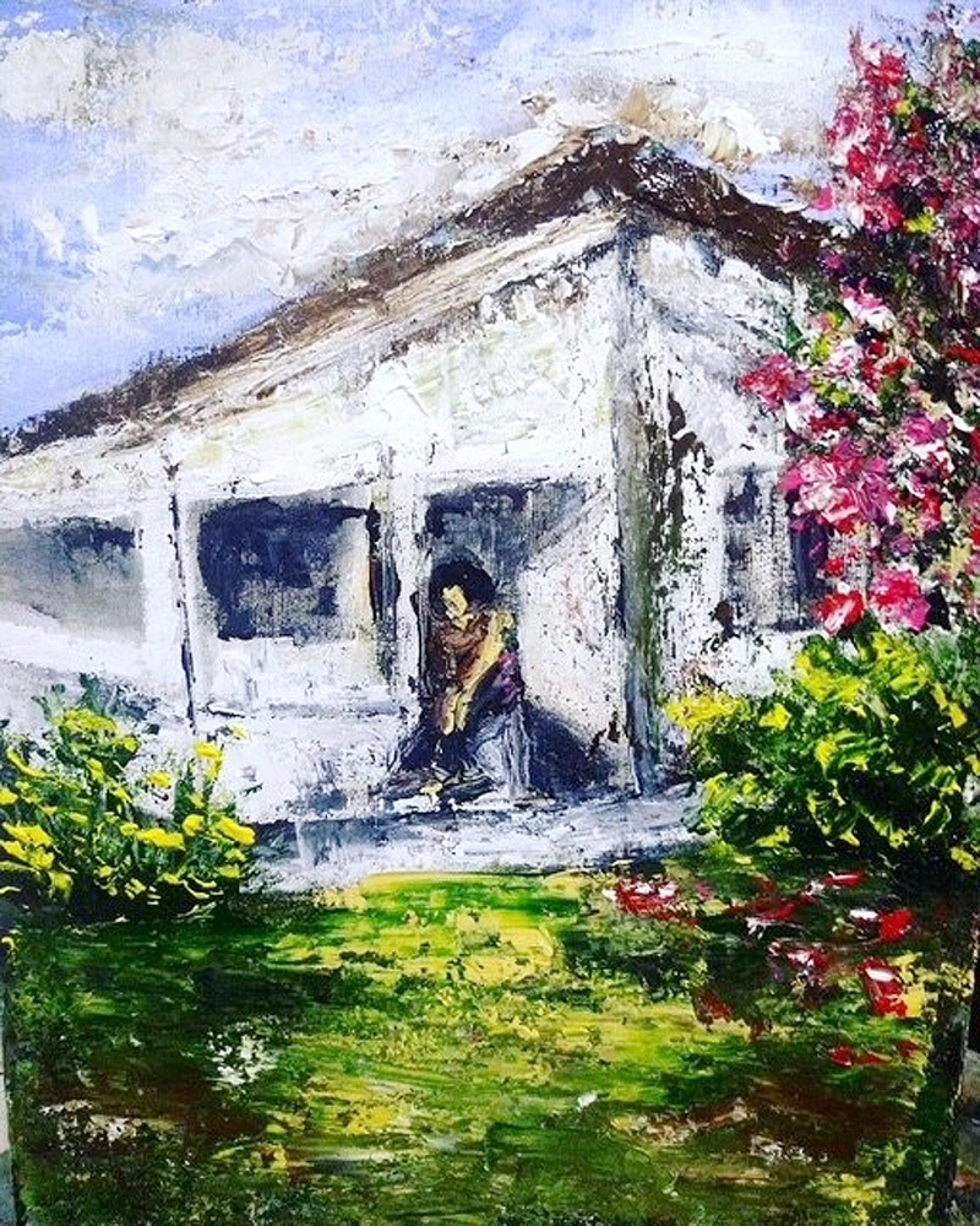 O visitante encontra nas obras da artista cores vibrantes em um estilo próprio, ligado ao Surrealismo