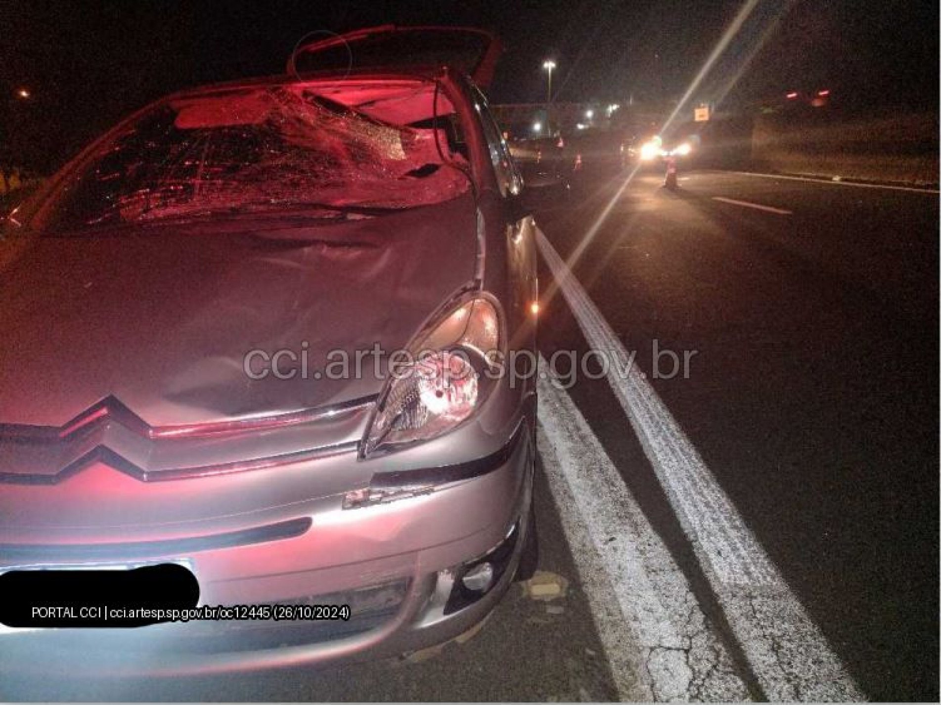 o motorista do carro foi surpreendido pela v&iacute;tima andando na rodovia e n&atilde;o conseguiu frear ou desviar a tempo