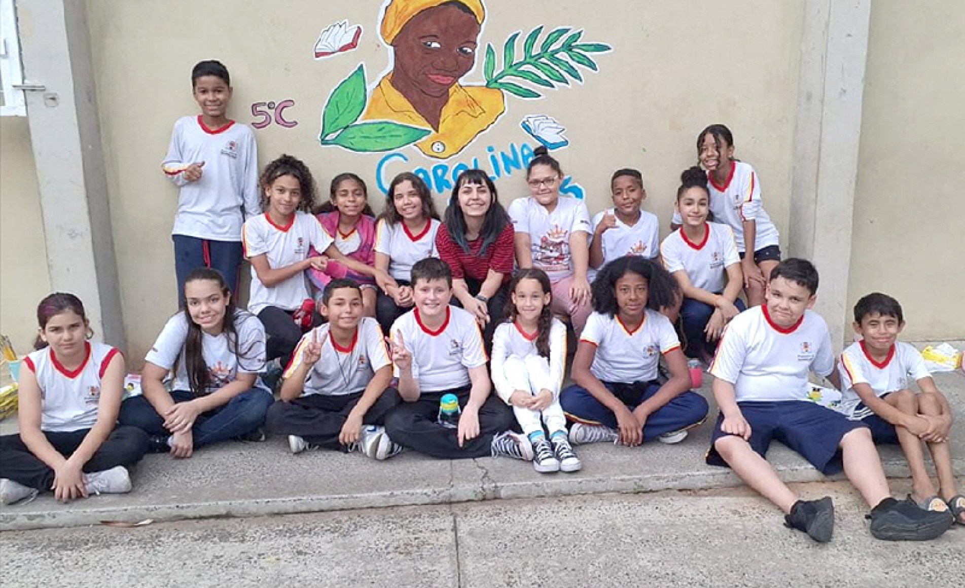 Alunos do 
5º ano da 
Escola 
Municipal 
Prof. Fernando Nóbrega 
de Tortello