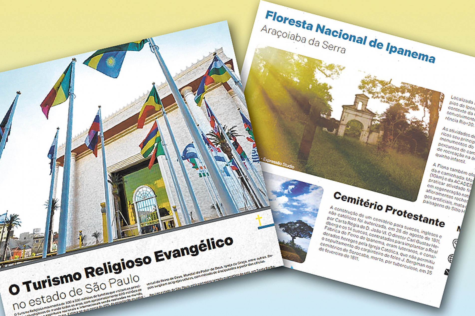 Floresta Nacional de Ipanema, em Iperó, é citada no guia; 
no local está um dos primeiros cemitérios protestantes