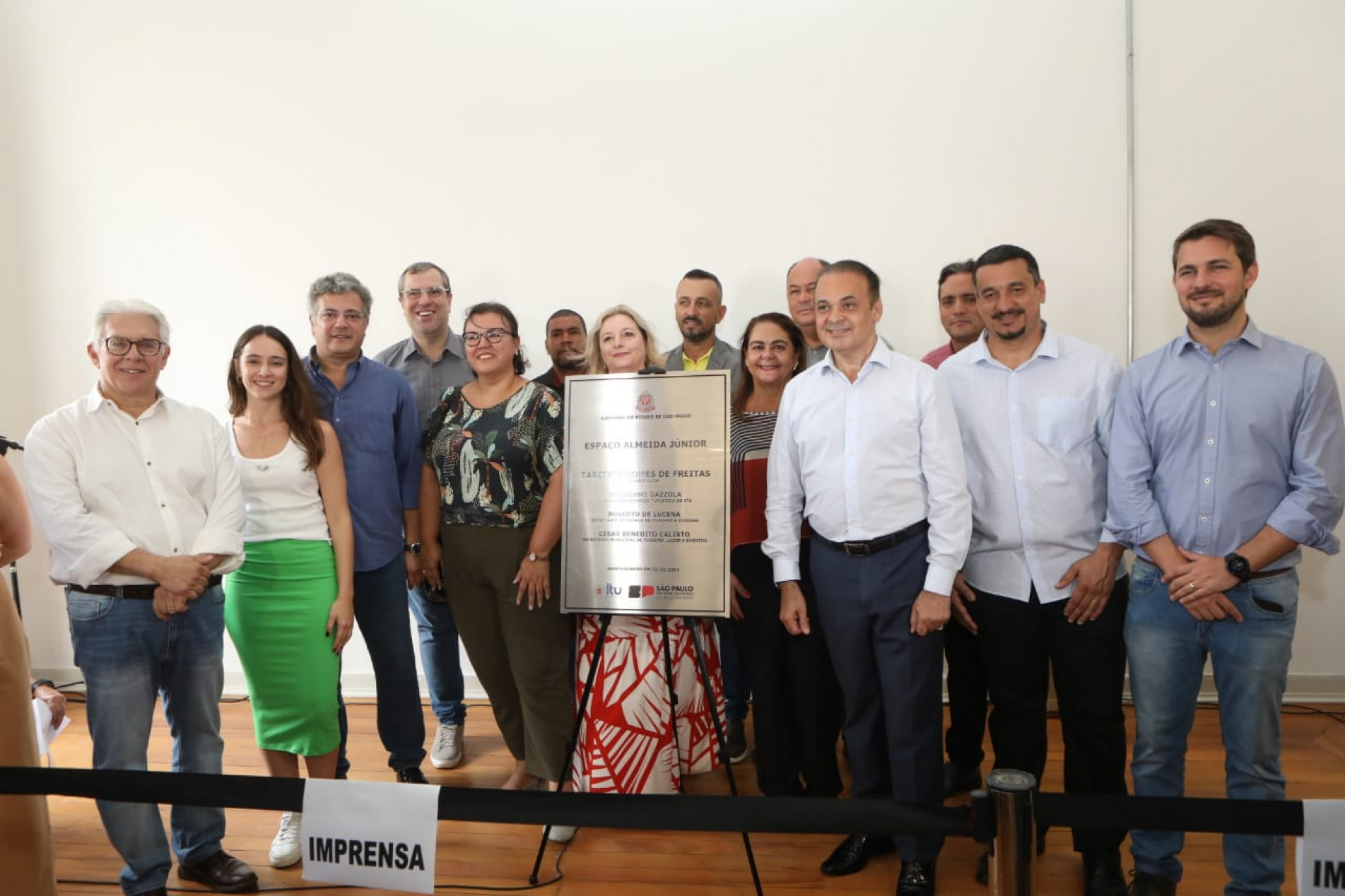 Foto que motivou a denúncia registrada na reeinauguração do Espaço Cultural 