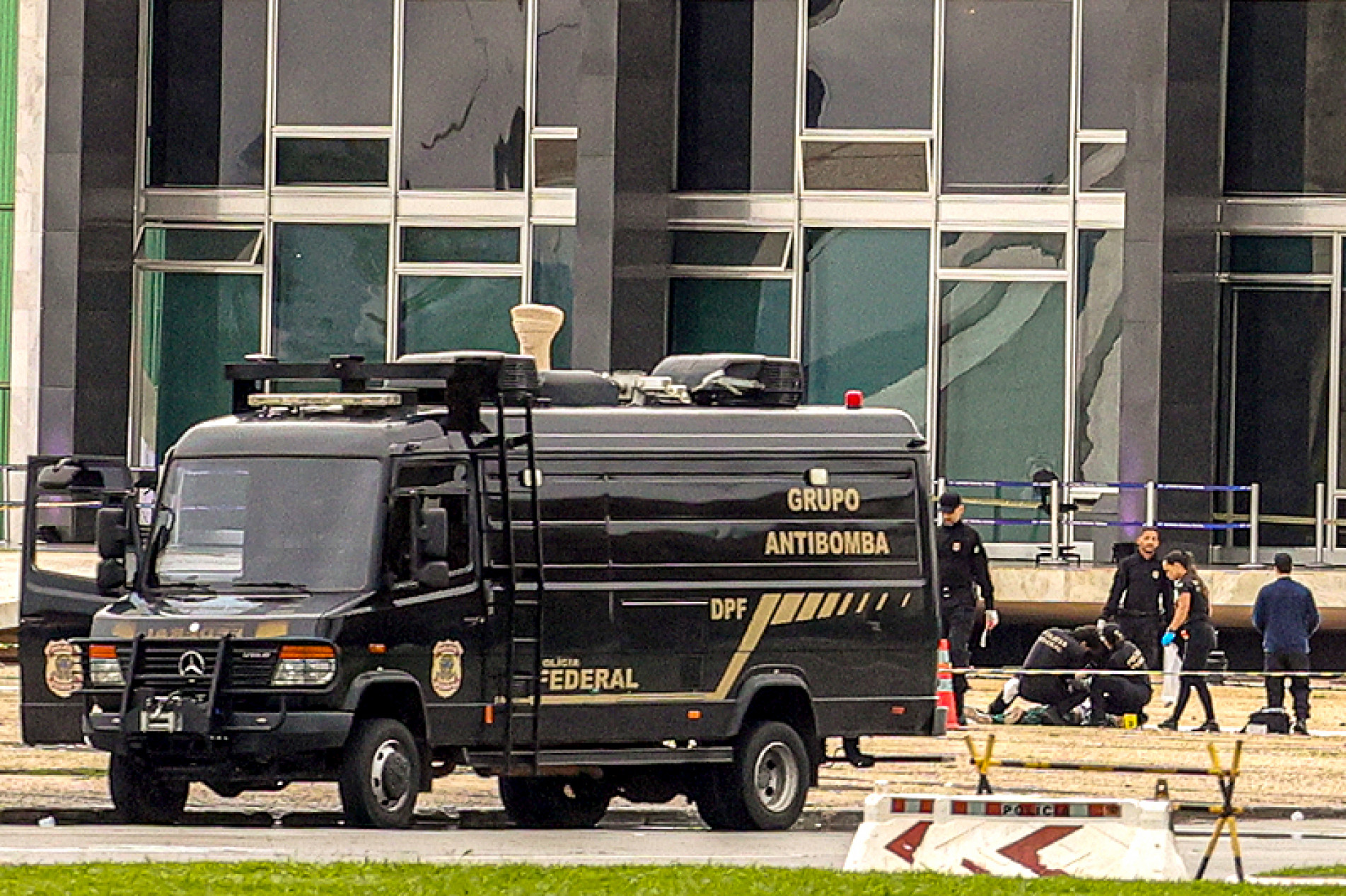 Forças policiais reforçaram a segurança em Brasília

