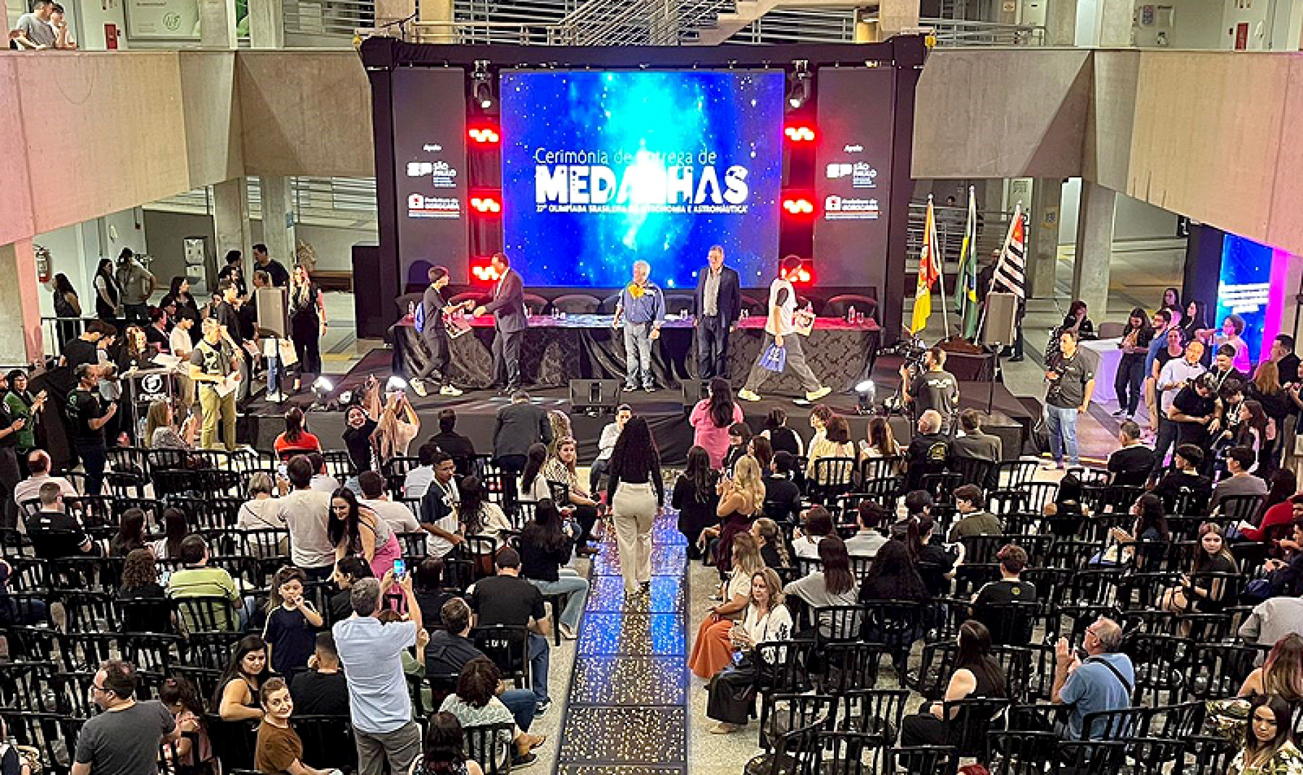 Evento de premiação das Olimpíadas Brasileira de Astronomia e Astronáutica (OBA)
