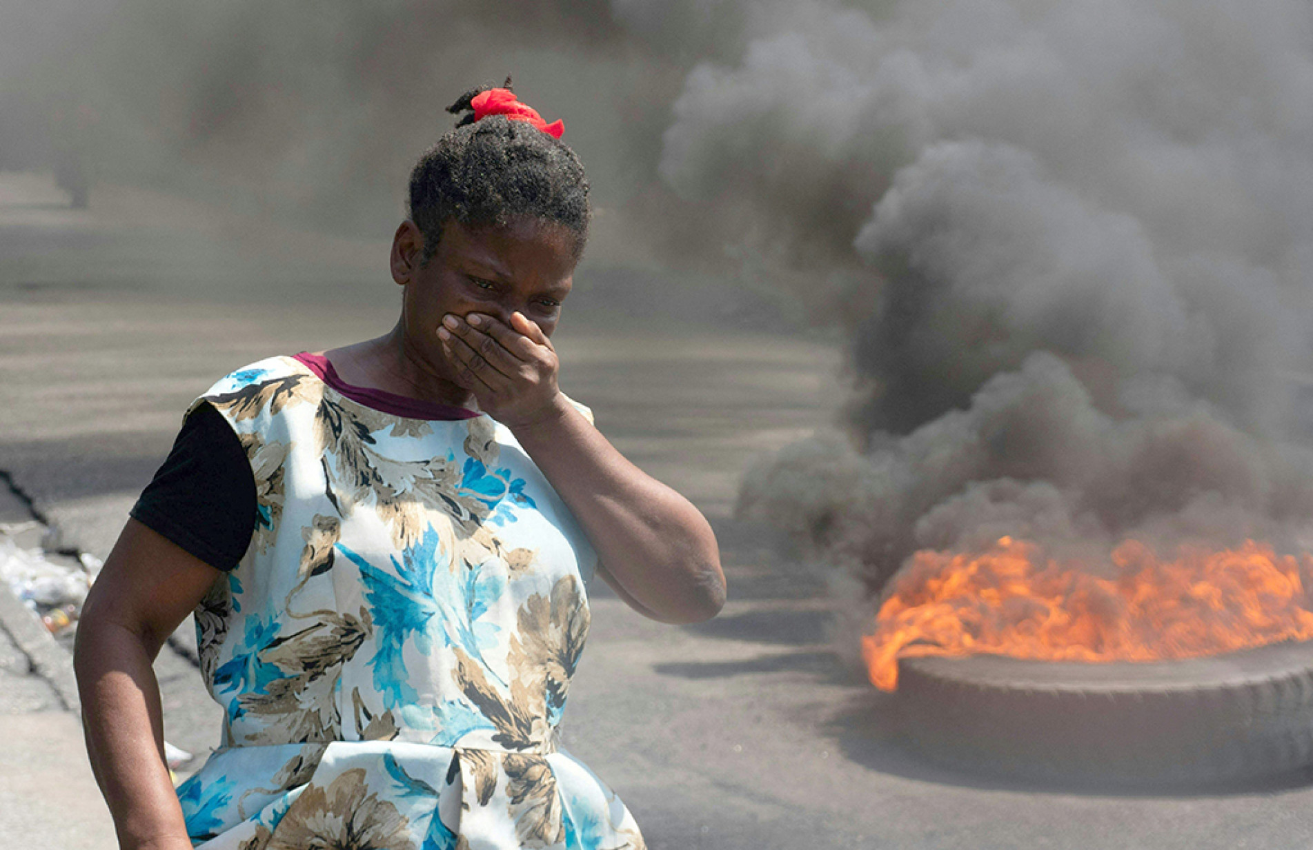Criminosos dominam bairros da capital Porto Príncipe 
