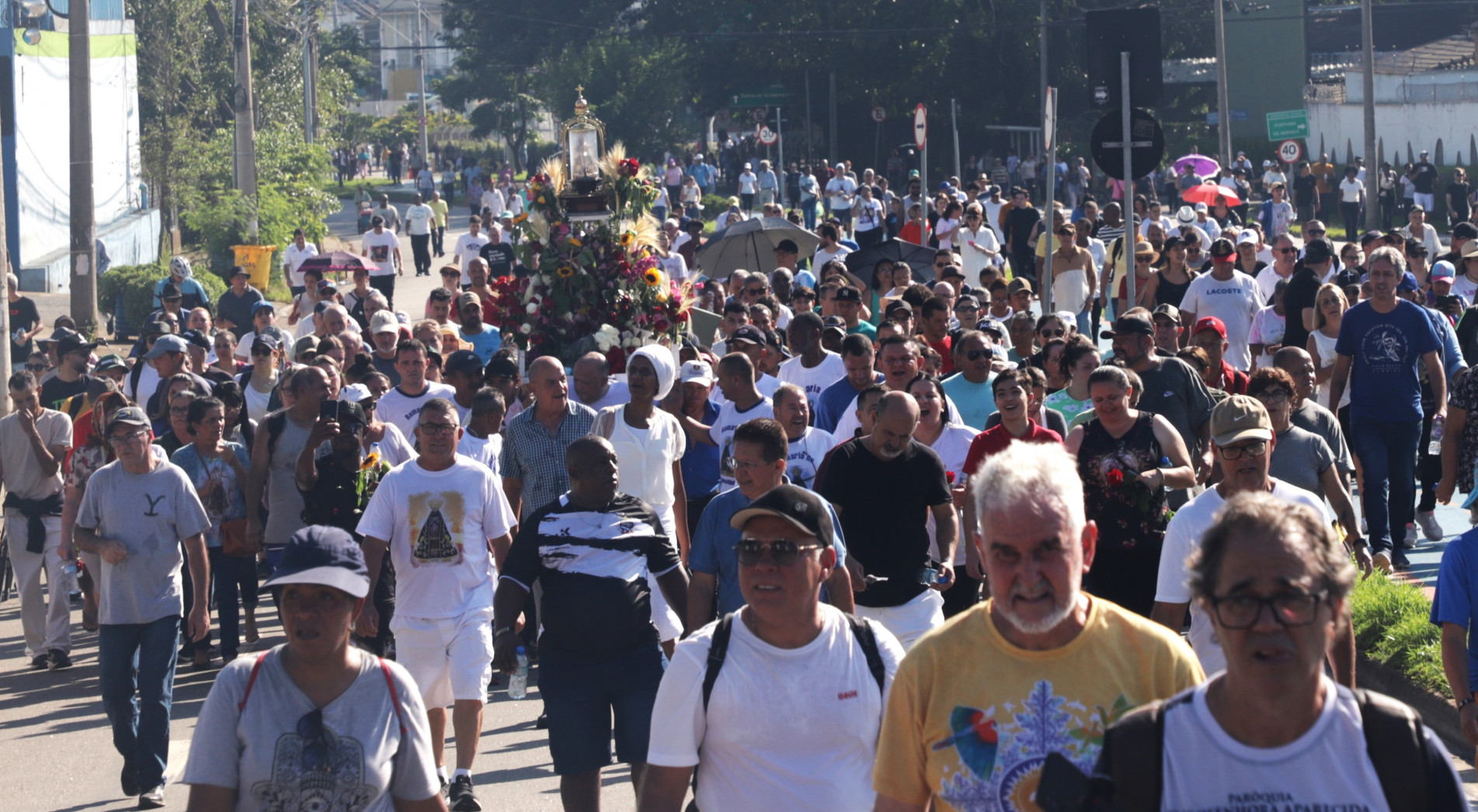 O percurso foi de aproximadamente 16 quilômetros