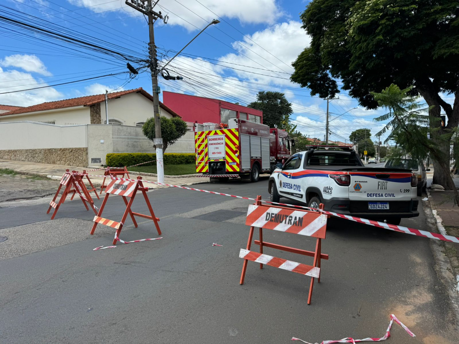 Reparo emergencial foi realizado pela empresa responsável pela distribuição do gás