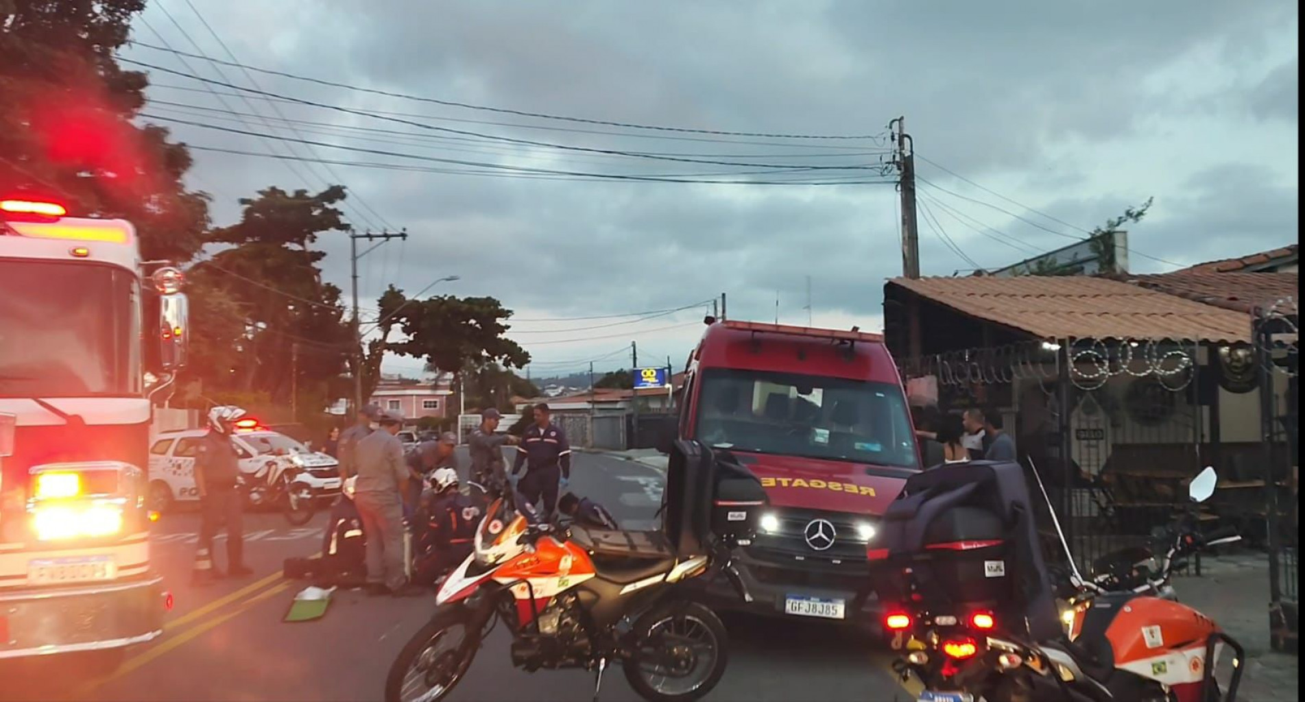 Ocorrência foi registrada por volta das 18h30