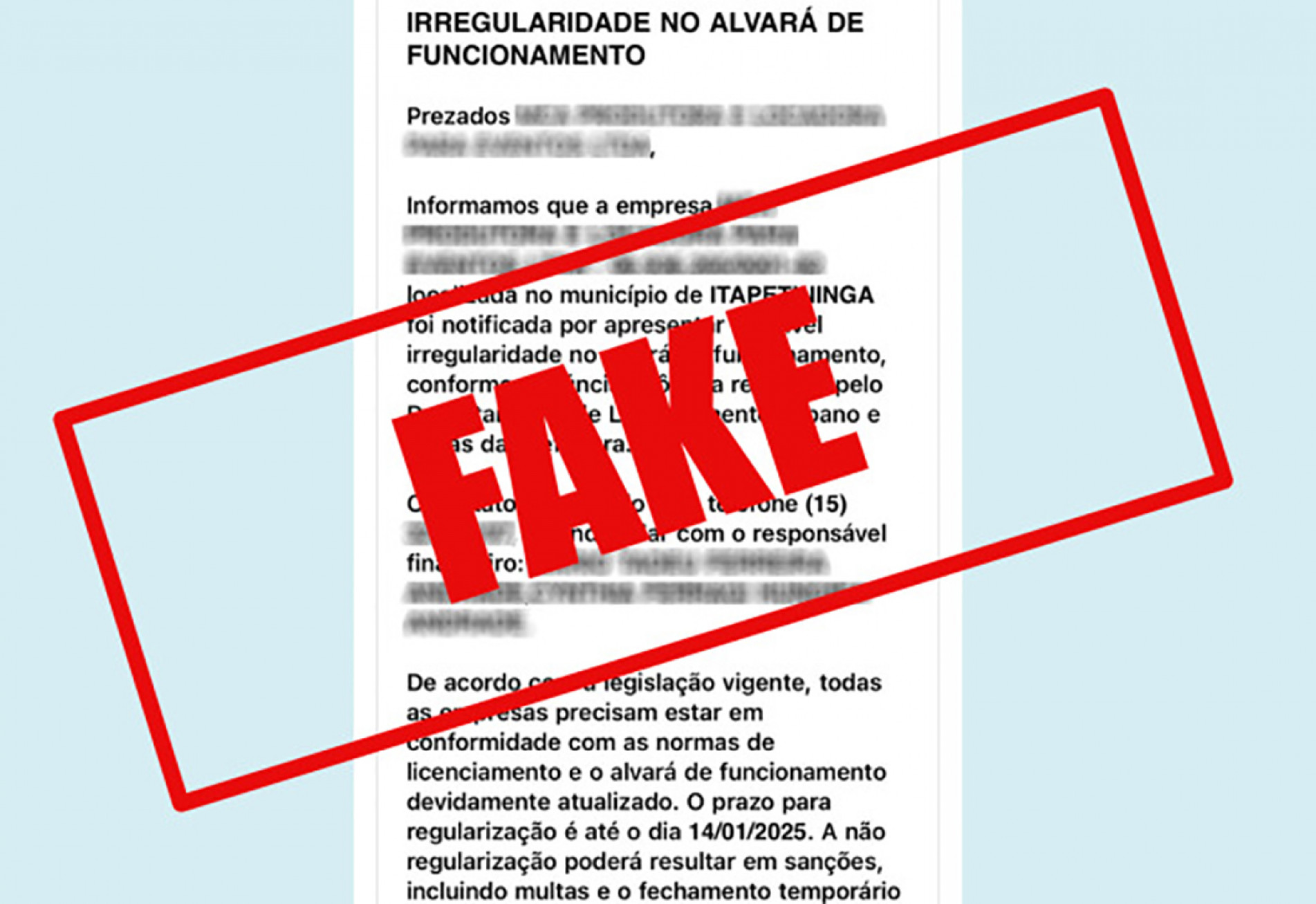 Golpistas estão agindo em Itapetininga, Boituva e Tatuí
