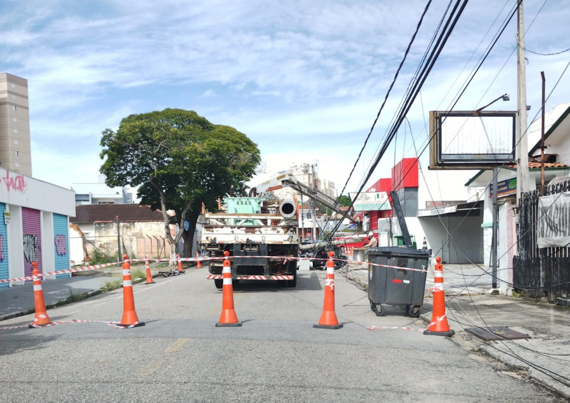 A batida aconteceu na Alameda Barroso, no bairro Vila Independência