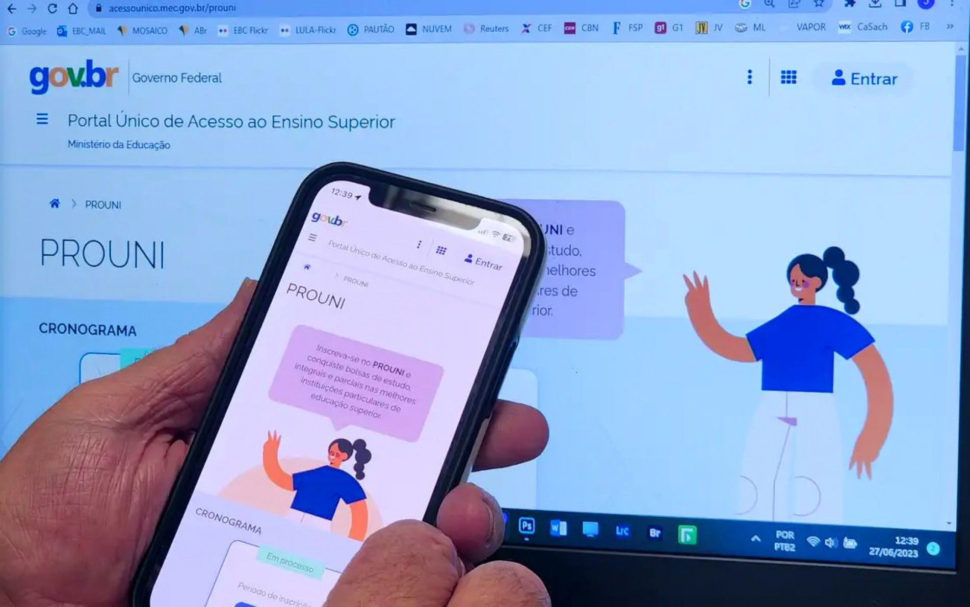 O Prouni 2025 oferece 338.444 bolsas de estudos, sendo 203.539 são integrais?e 134.905,?parciais