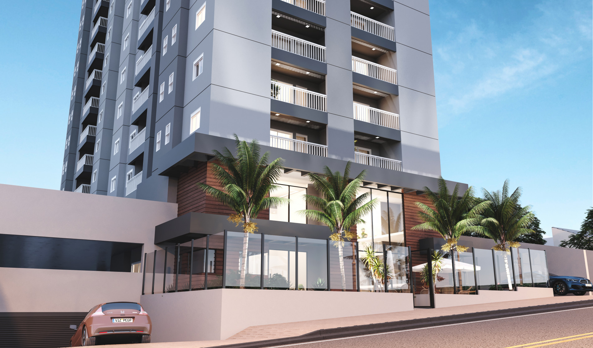 Fachada Reserva Carvalho, empreendimento Comatt Construtora e Incorporadora