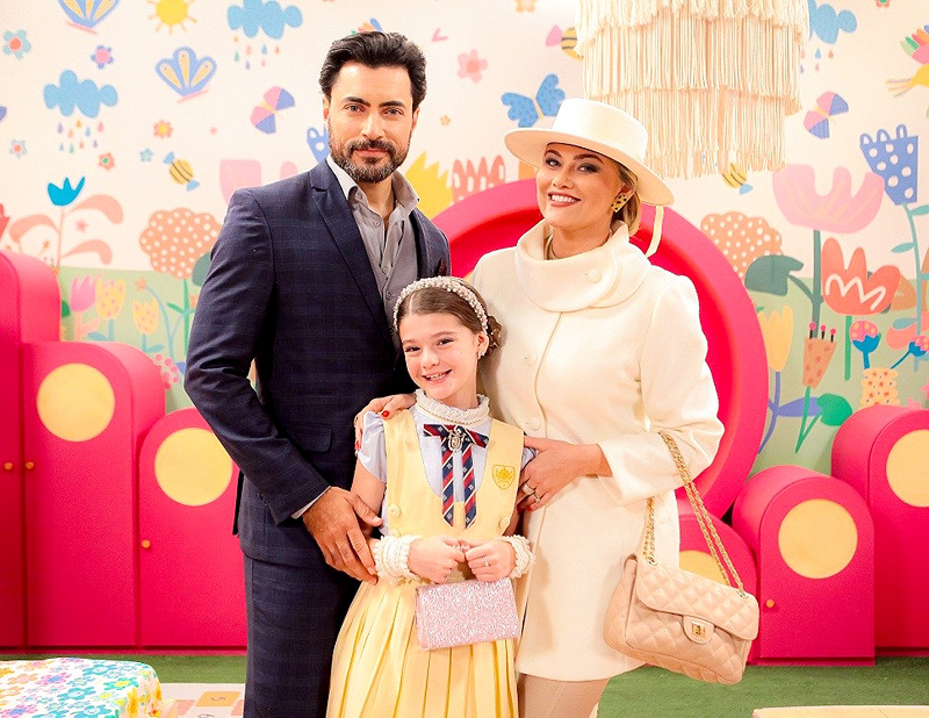 Carlo Porto e Ellen Rocche nos bastidores de 