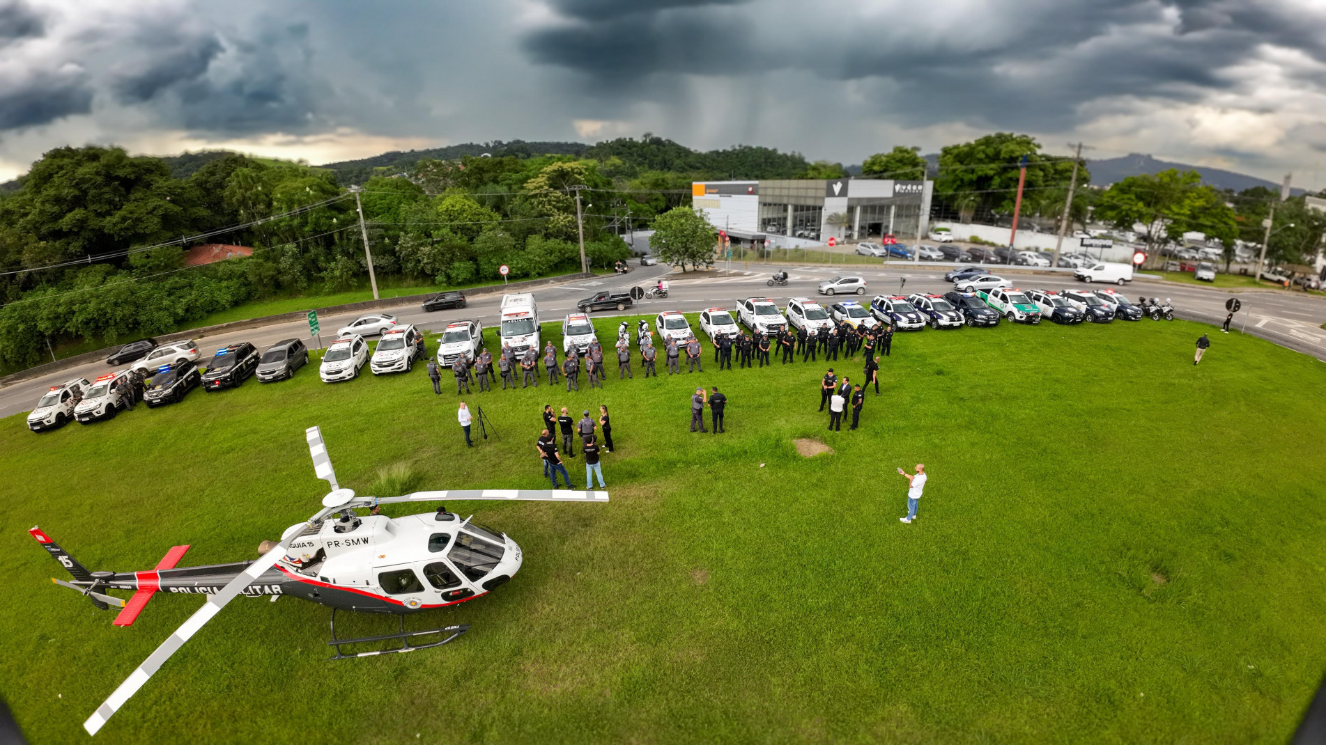Diversas forças de segurança foram acionadas