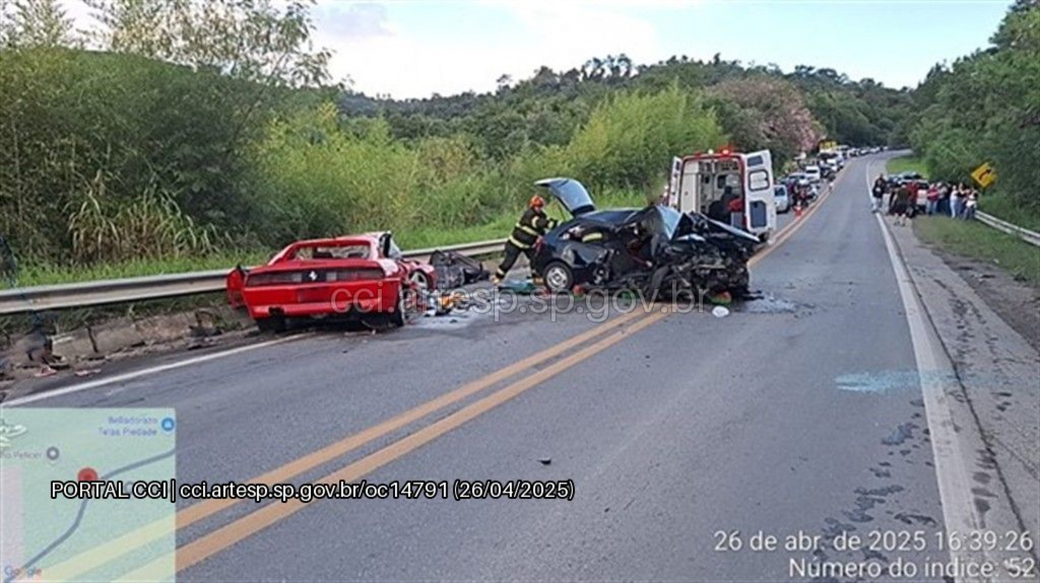 A SP-79 chegou a ficar interditada