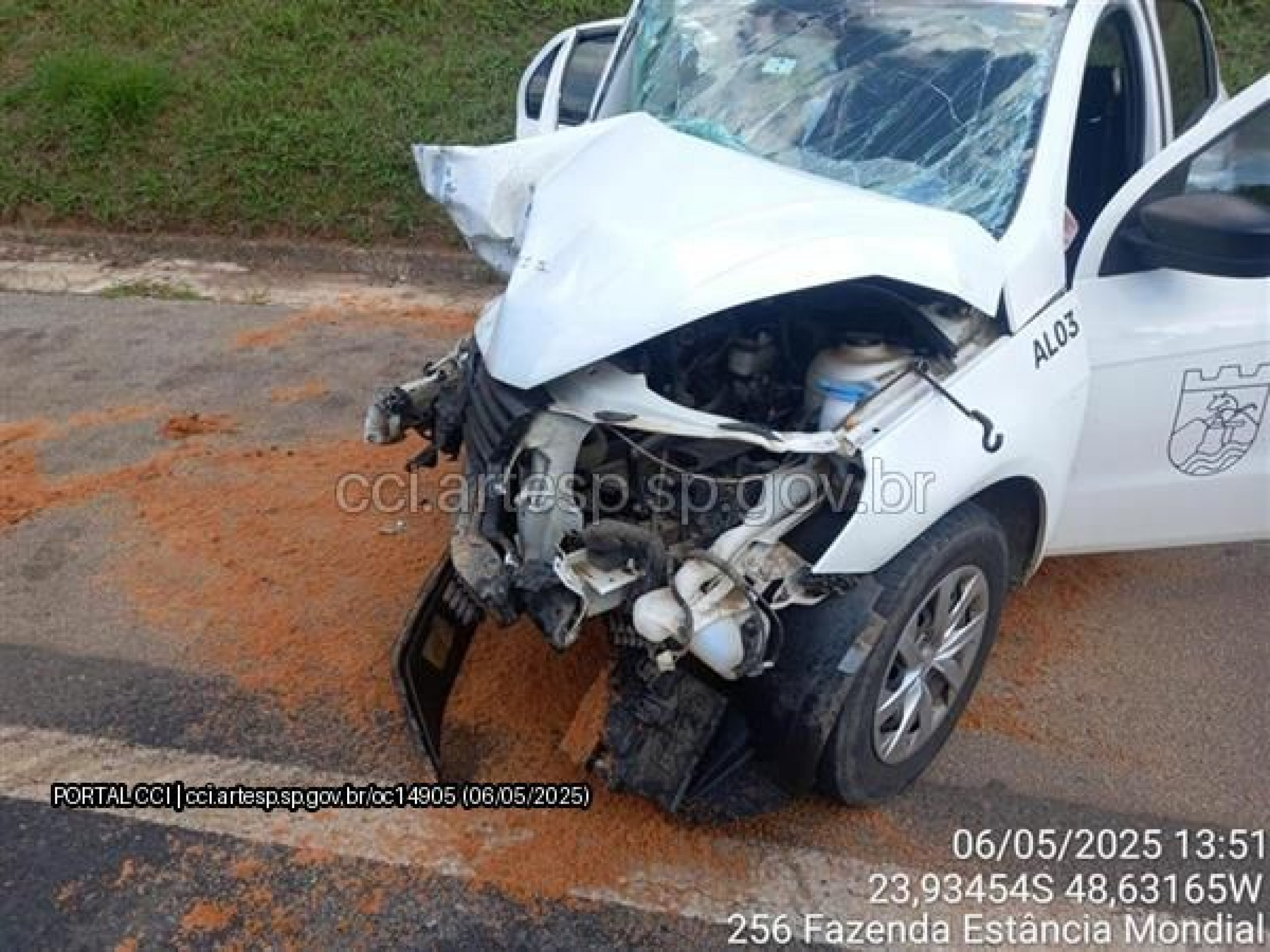 Vítimas foram atingidas por um automóvel que trafegava na contramão