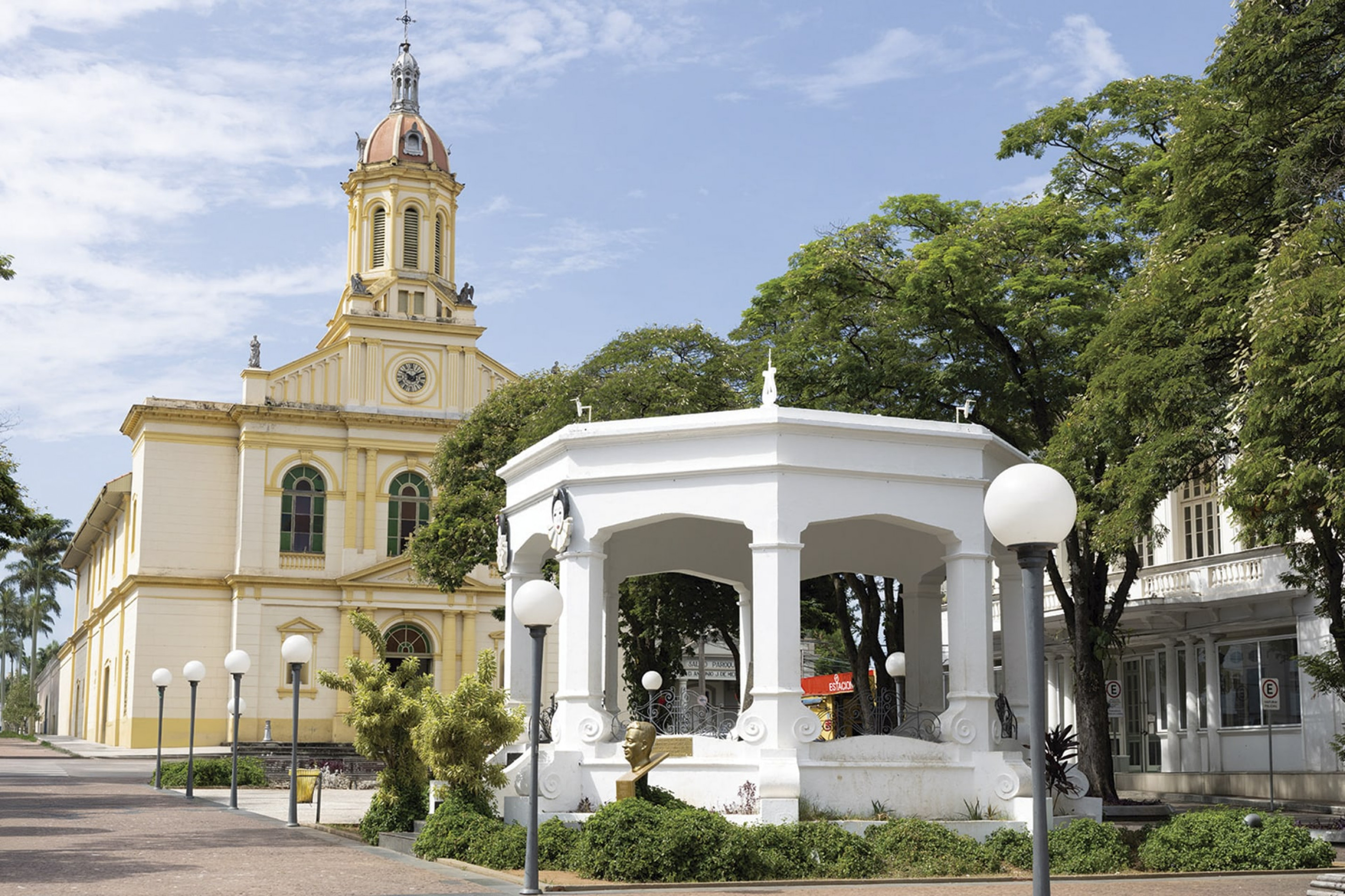 A Praça Padre Miguel (Praça da Matriz) em Itu