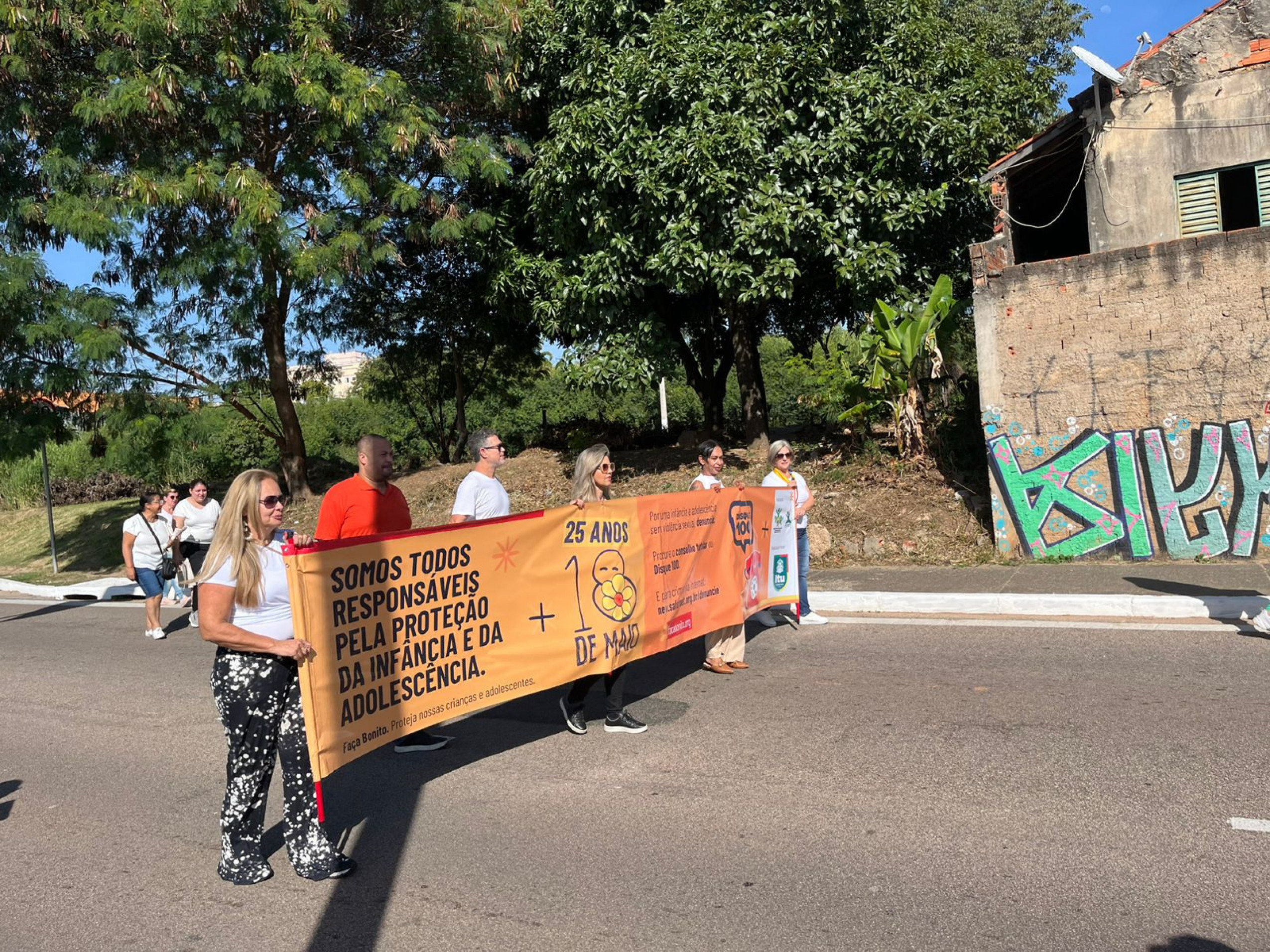 Foram realizadas ações, orientações e distribuição de material de conscientização para o enfrentamento ao abuso e à exploração sexual de crianças e adolescentes