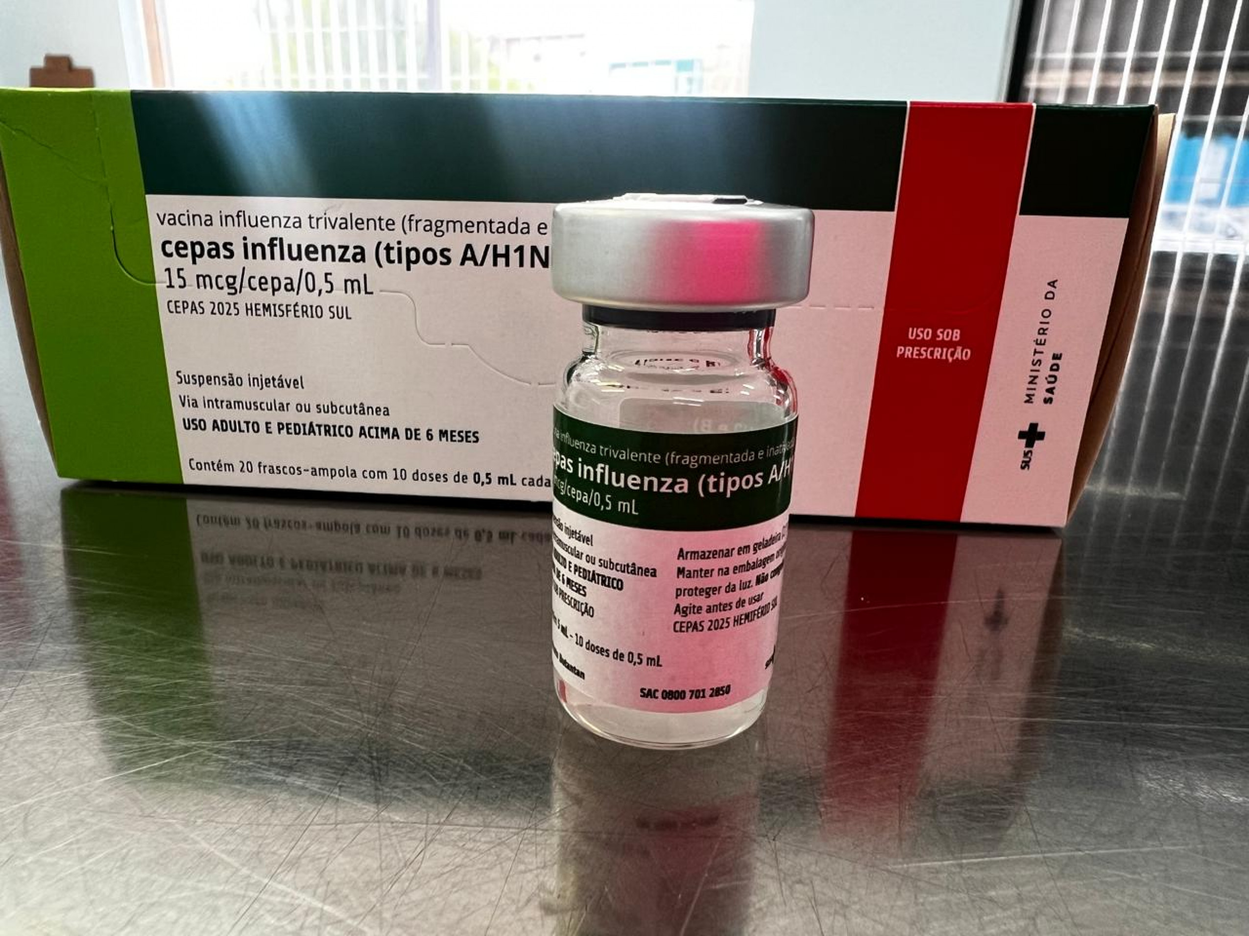 O imunizante conta com as cepas H1N1, H3N2 e B