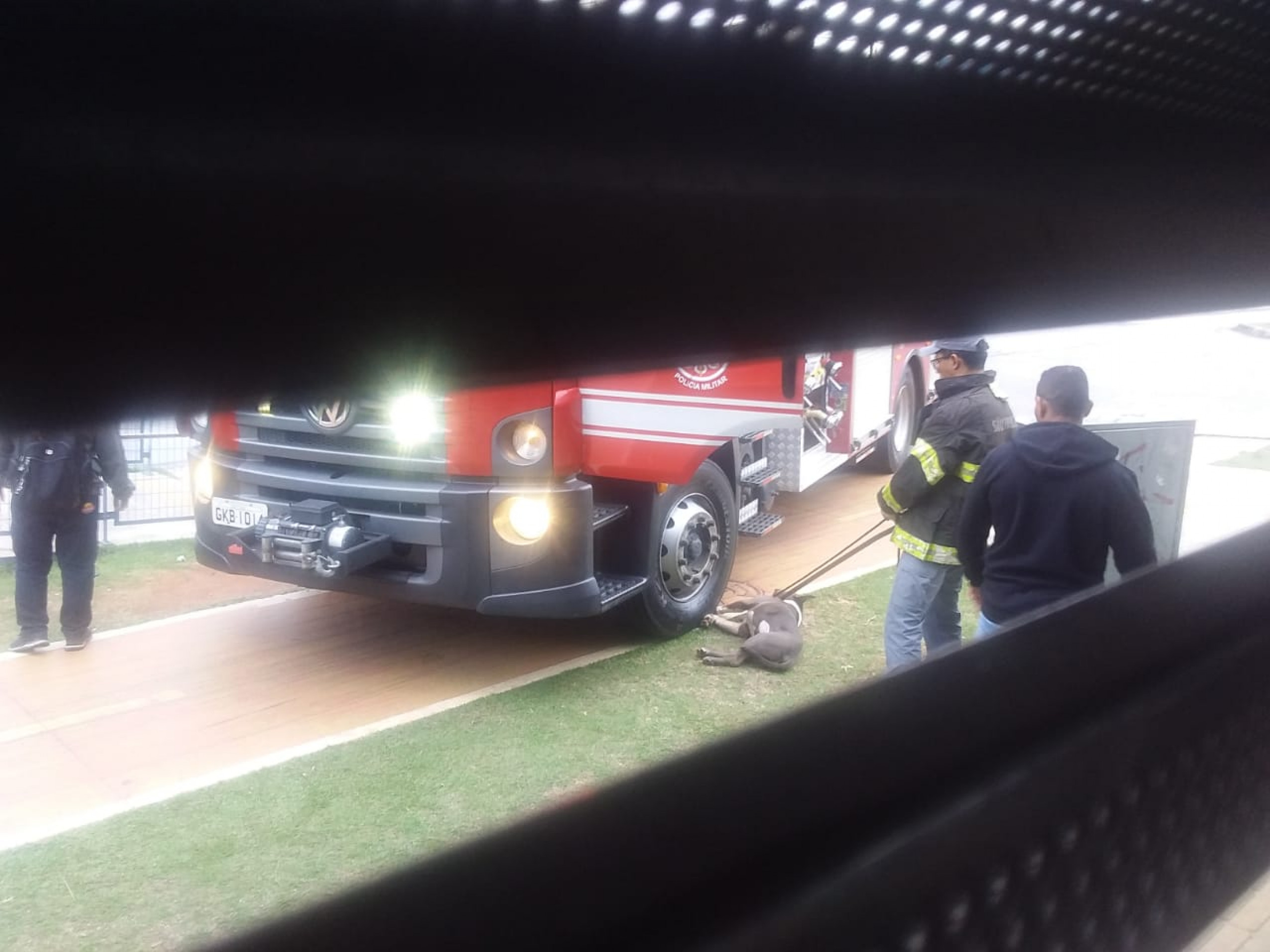 Corpo de Bombeiros esteve no local