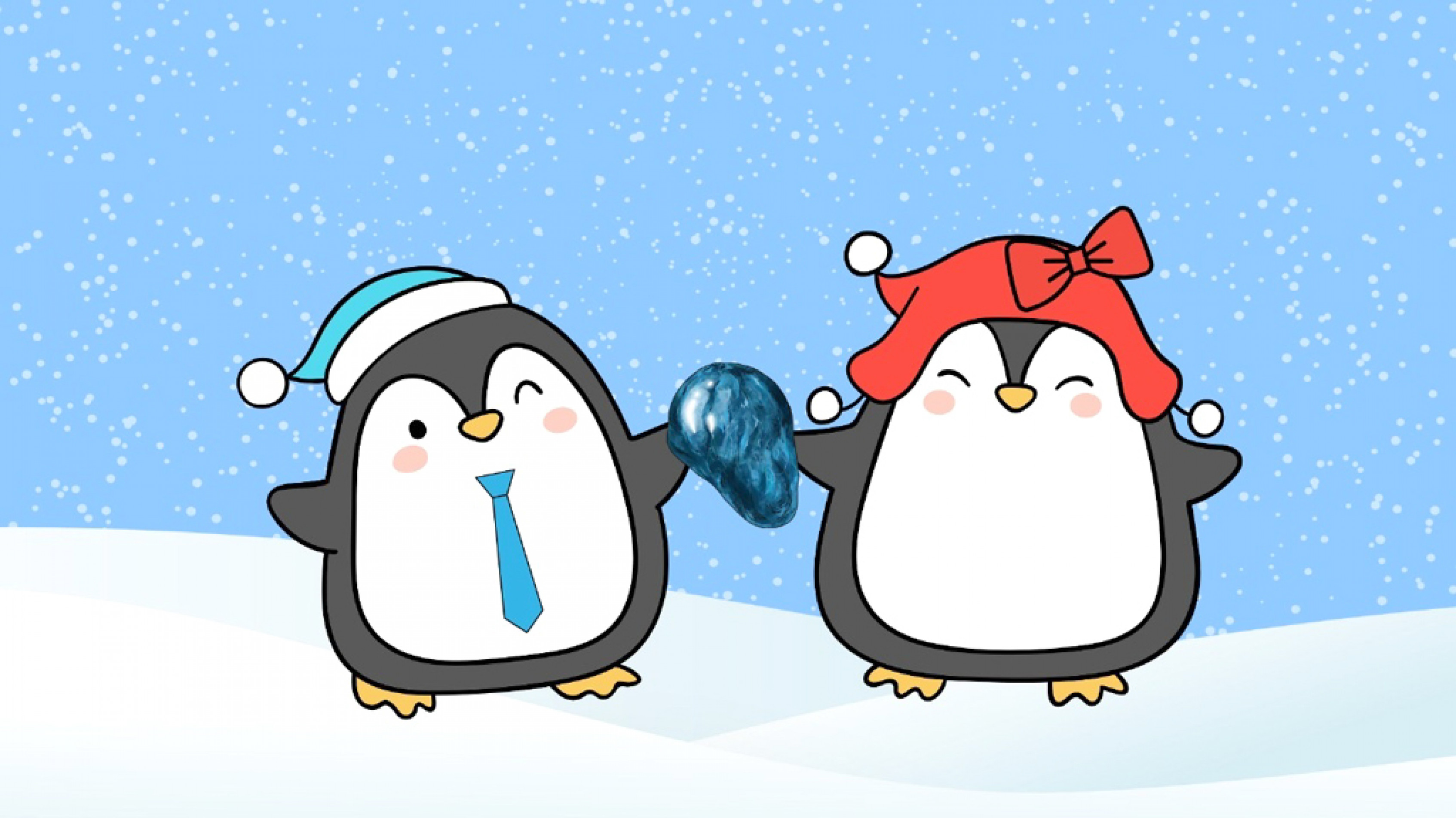 Em vez de flores, que tal uma pedrinha? 
Para alguns pinguins, esse é o presente perfeito para começar uma história de amor!
