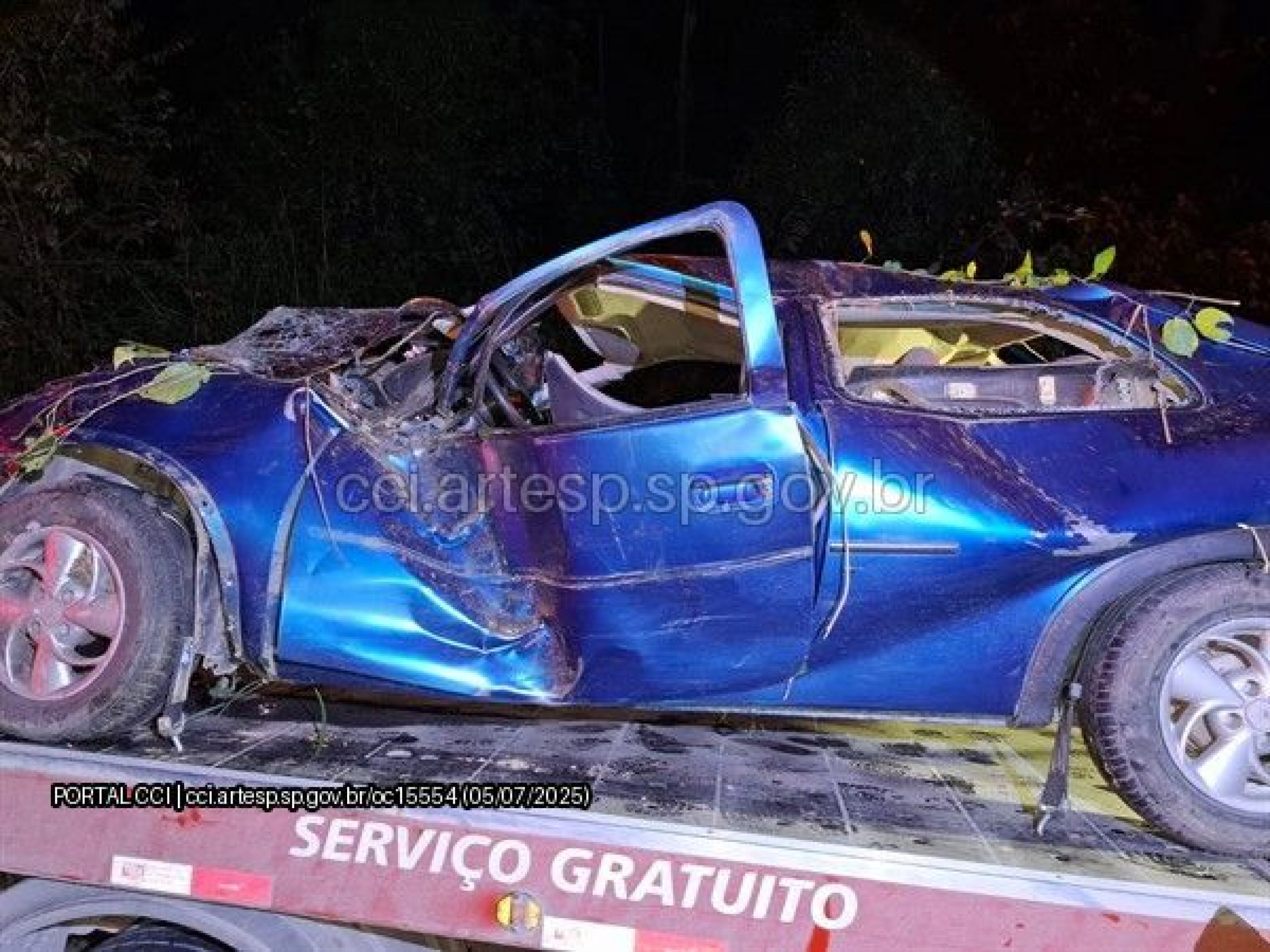 Condutor do veículo perdeu o controle da direção