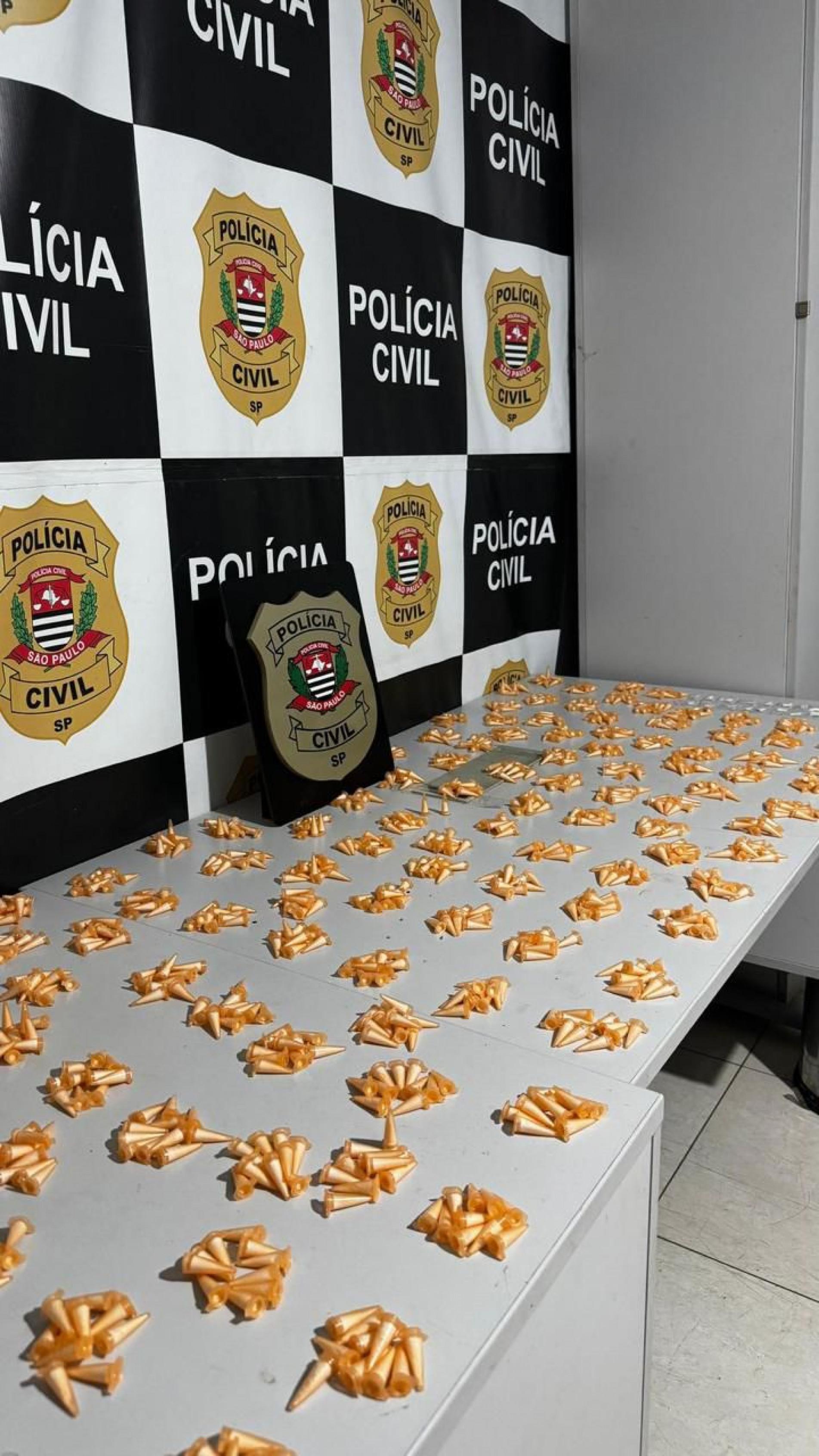 O material foi recolhido e o suspeito levado à Delegacia de Polícia de Itu