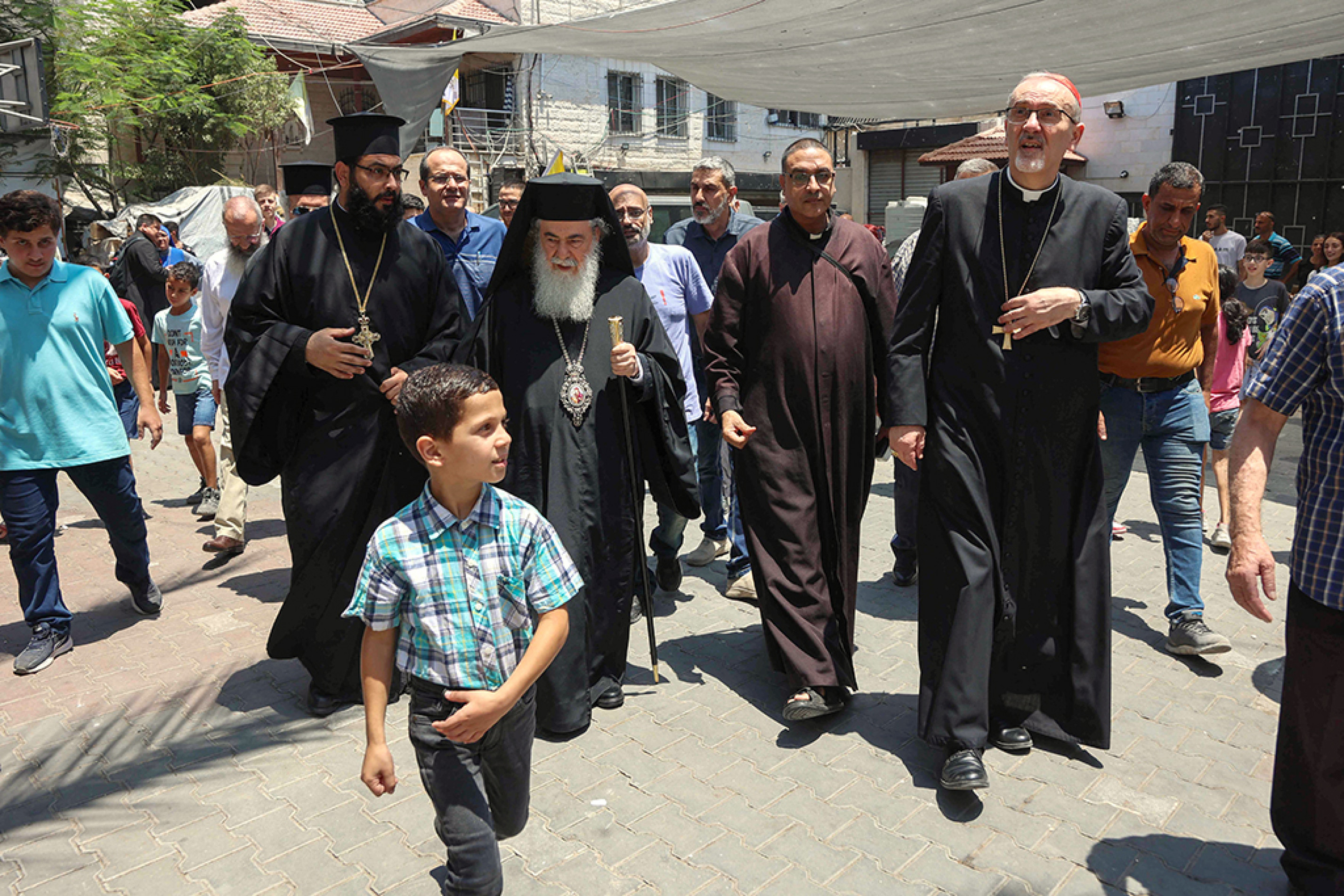 Cardeal de Jerusalém fez rara visita à Faixa de Gaza 
