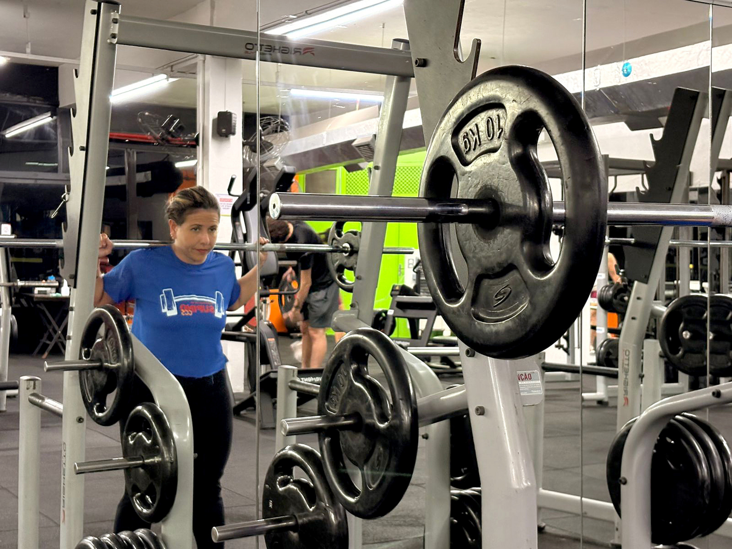 Ana Laura Ribeiro Sanches, que mantém uma rotina de treinos mesmo nos dias mais frios
