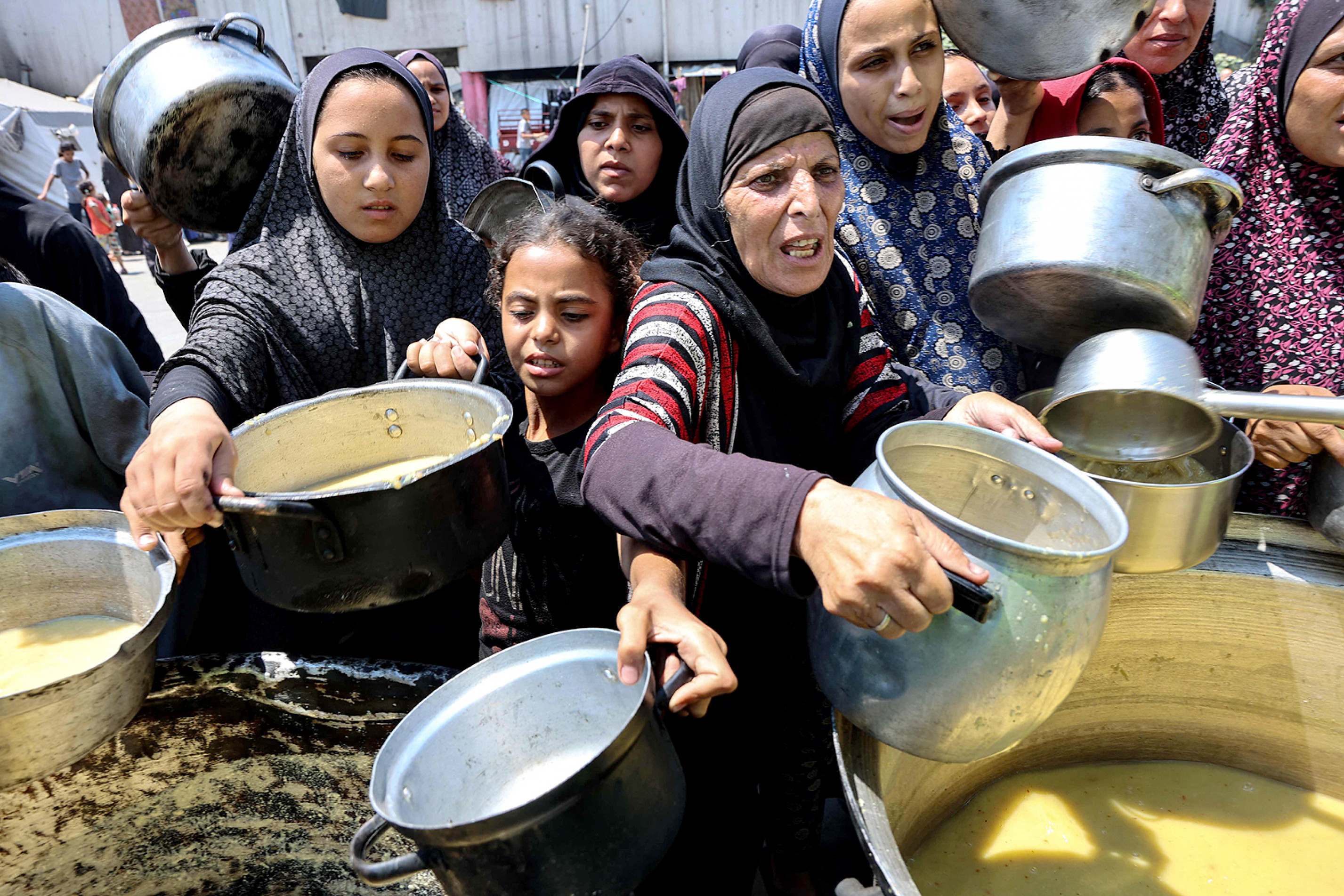 Comida é pouca para a população do território palestino
