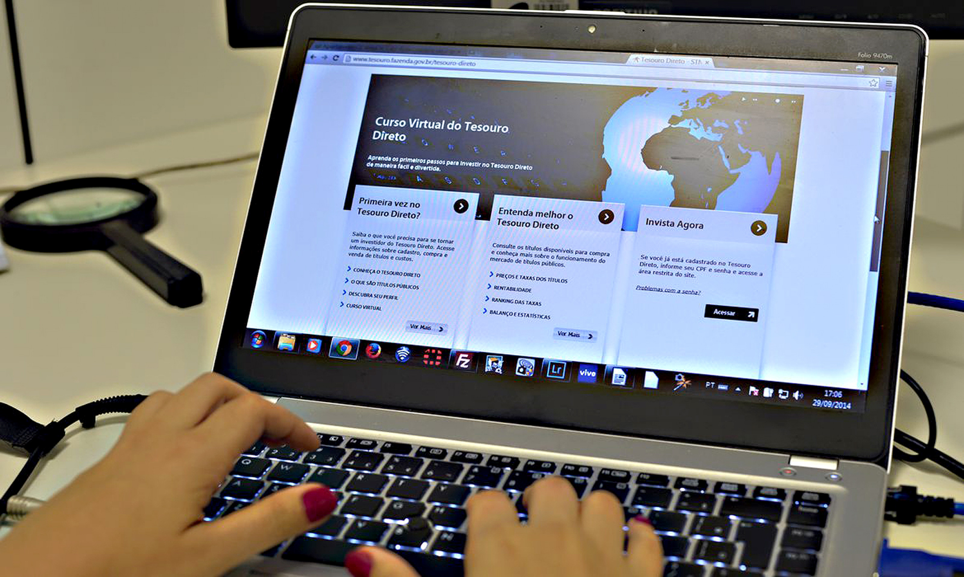 Investimento pode ser feito pelo site do Tesouro
