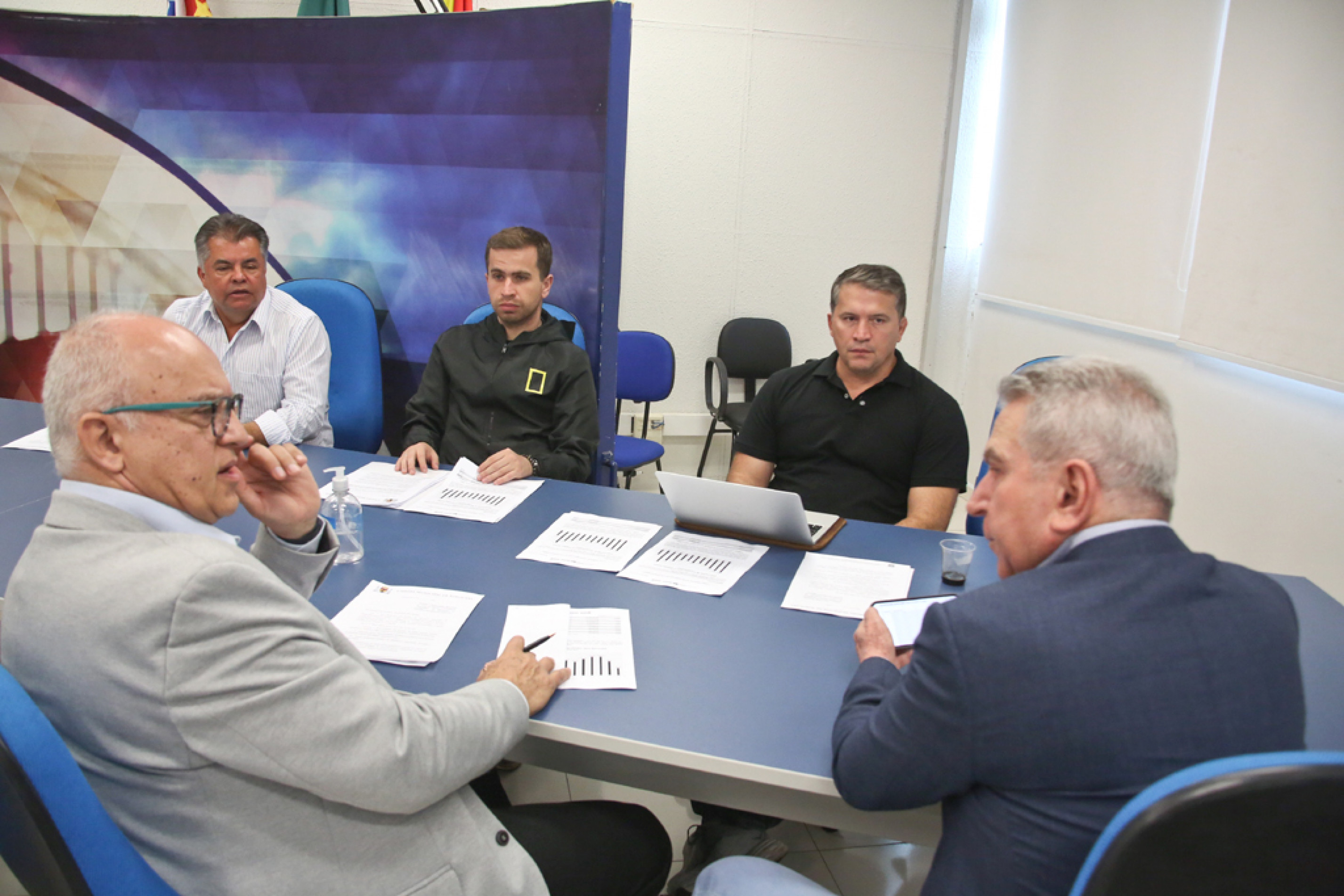 Na foto, pela ordem, da esquerda para a direita: Nelson Cancellara, Doingles Batista
de Moraes, Ítalo Moreira, Roberto Freitas e Erly Domingues de Syllos