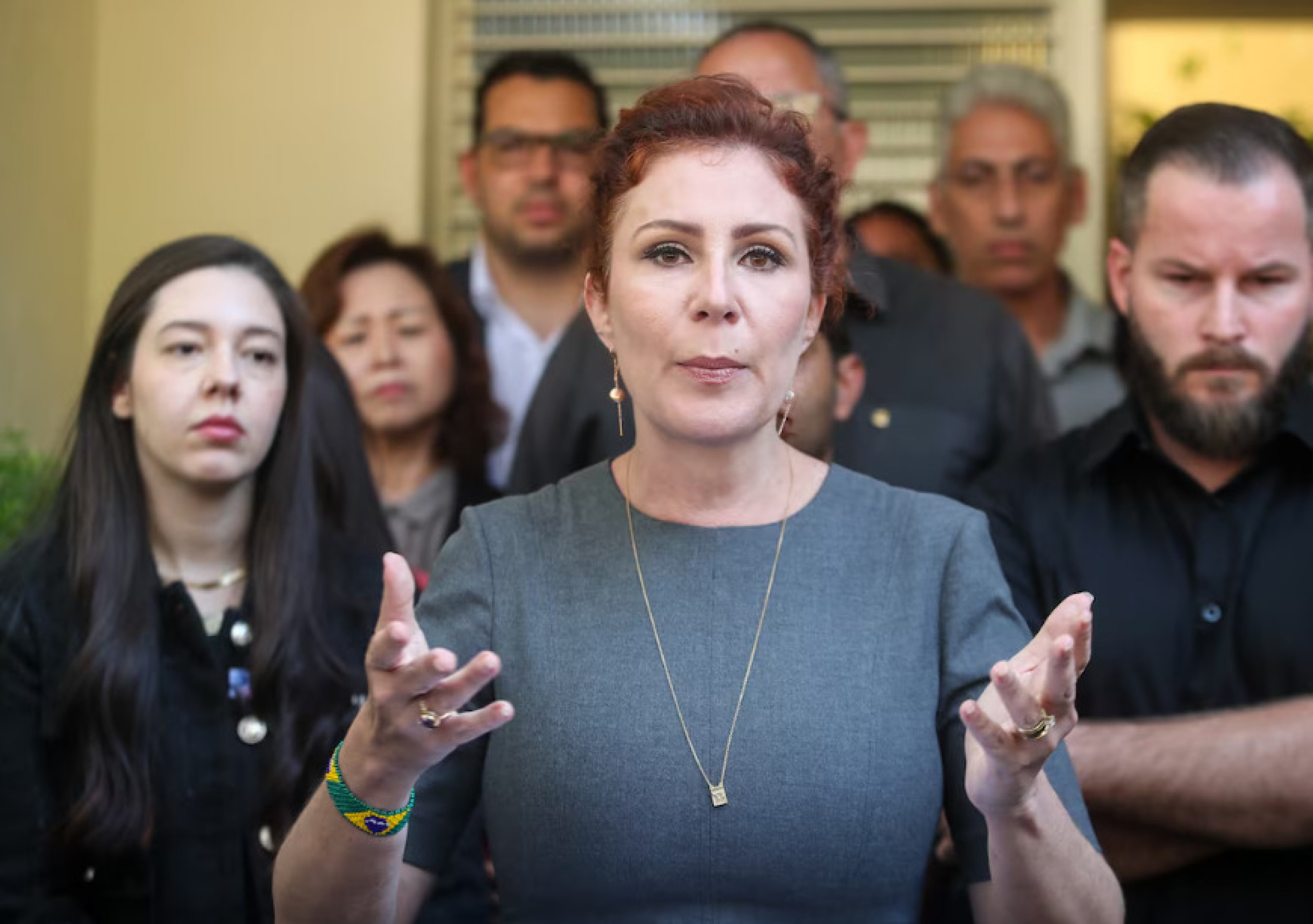 Carla Zambelli em entrevista após ser condenada pelo STF