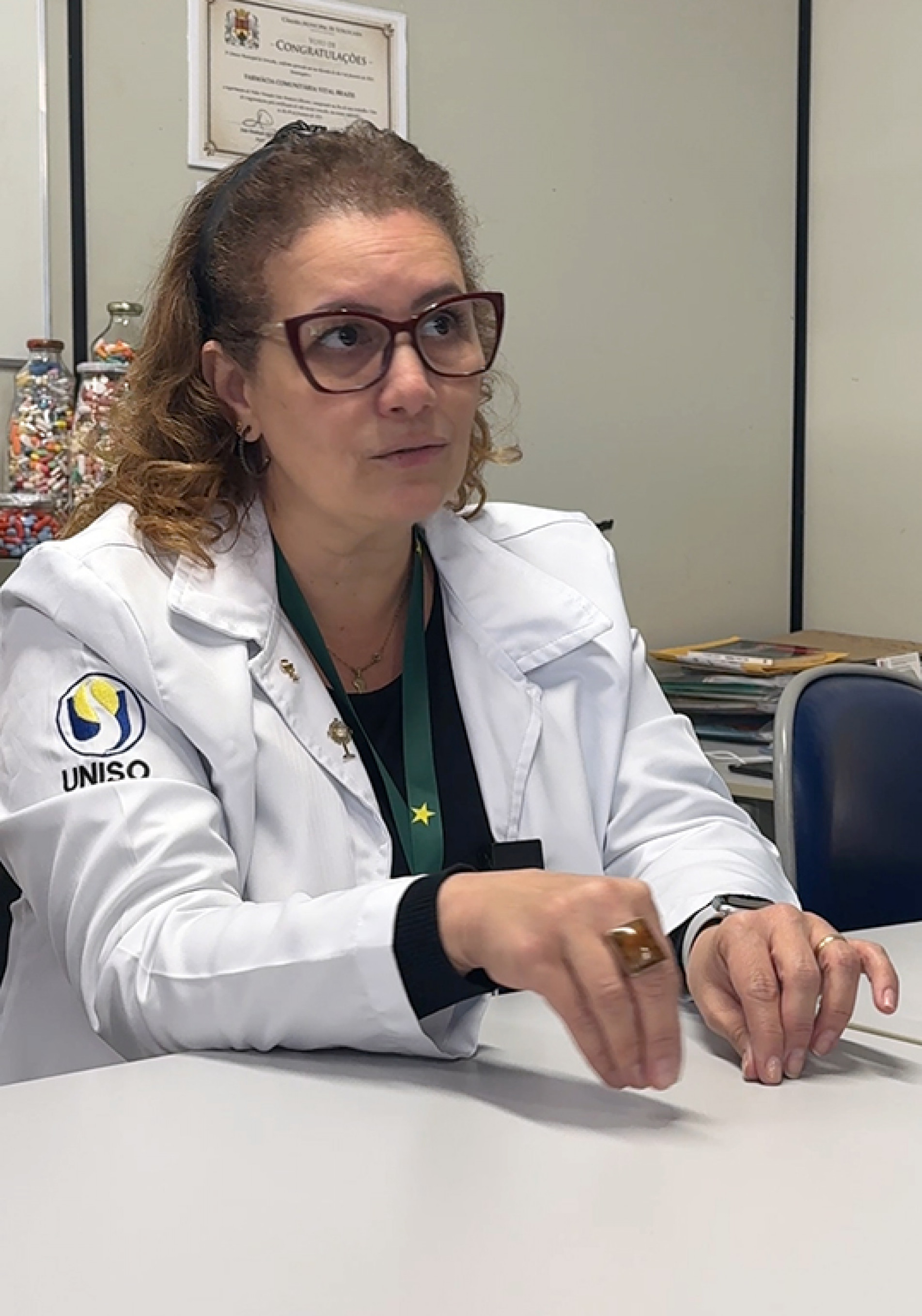 Fâni Ribeiro: farmacêutica responsável pelo espaço

