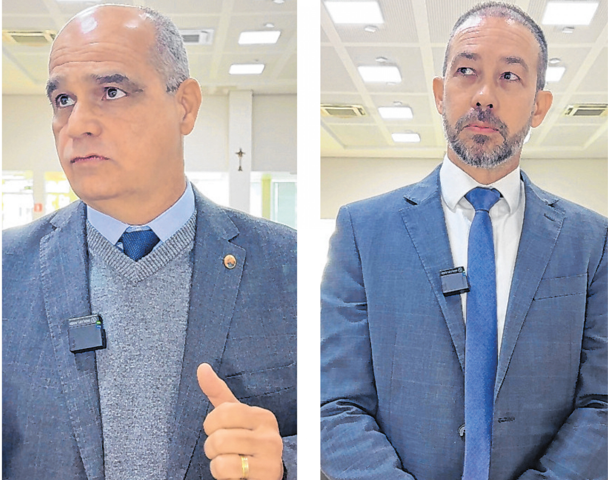 Wilson Negrão e Rodrigo Ayres em passagem pelo Cruzeiro: melhorias na segurança pública
