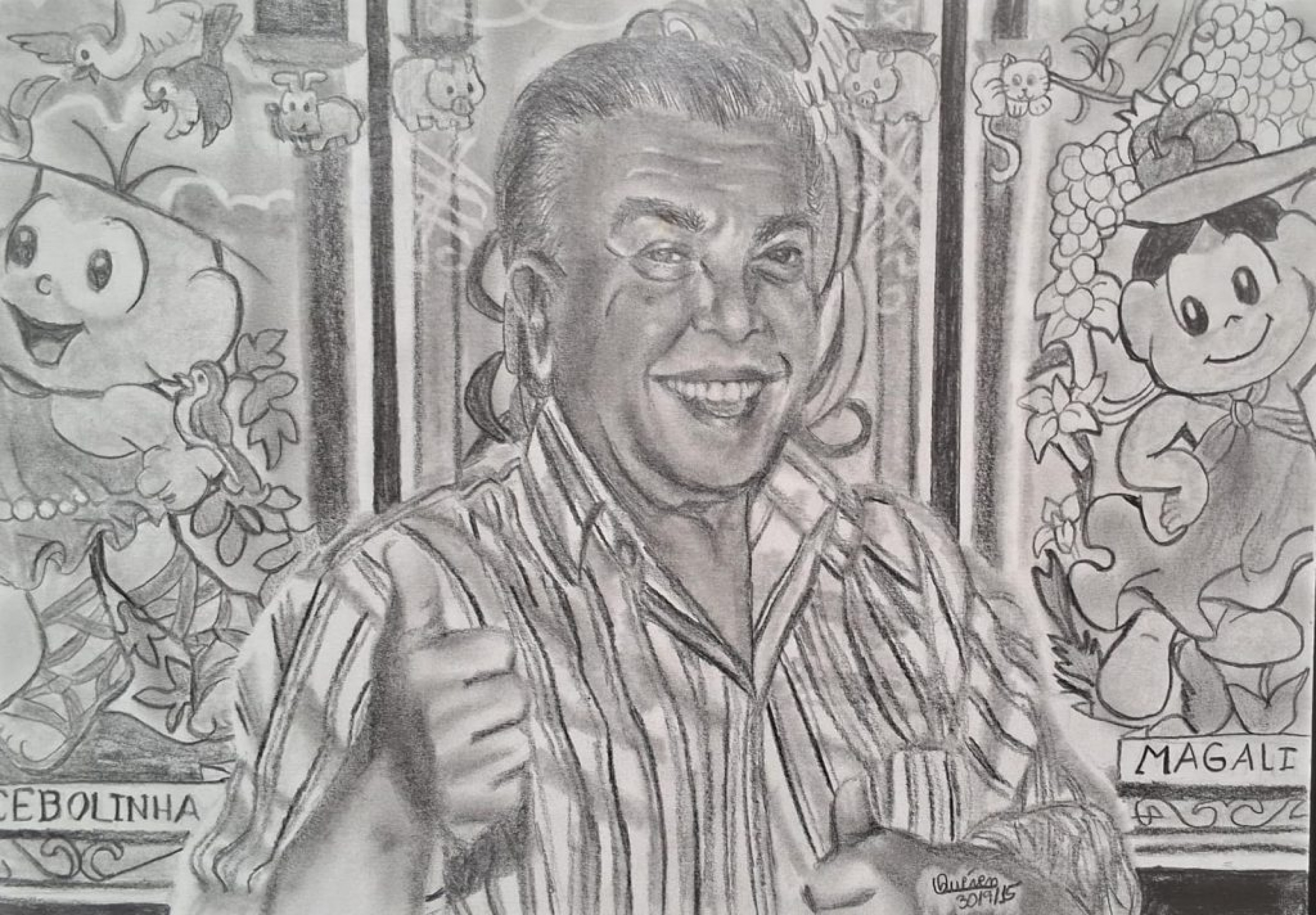 Um marco em sua carreira foi a vitória em um concurso de desenho sobre o universo de Mauricio de Sousa