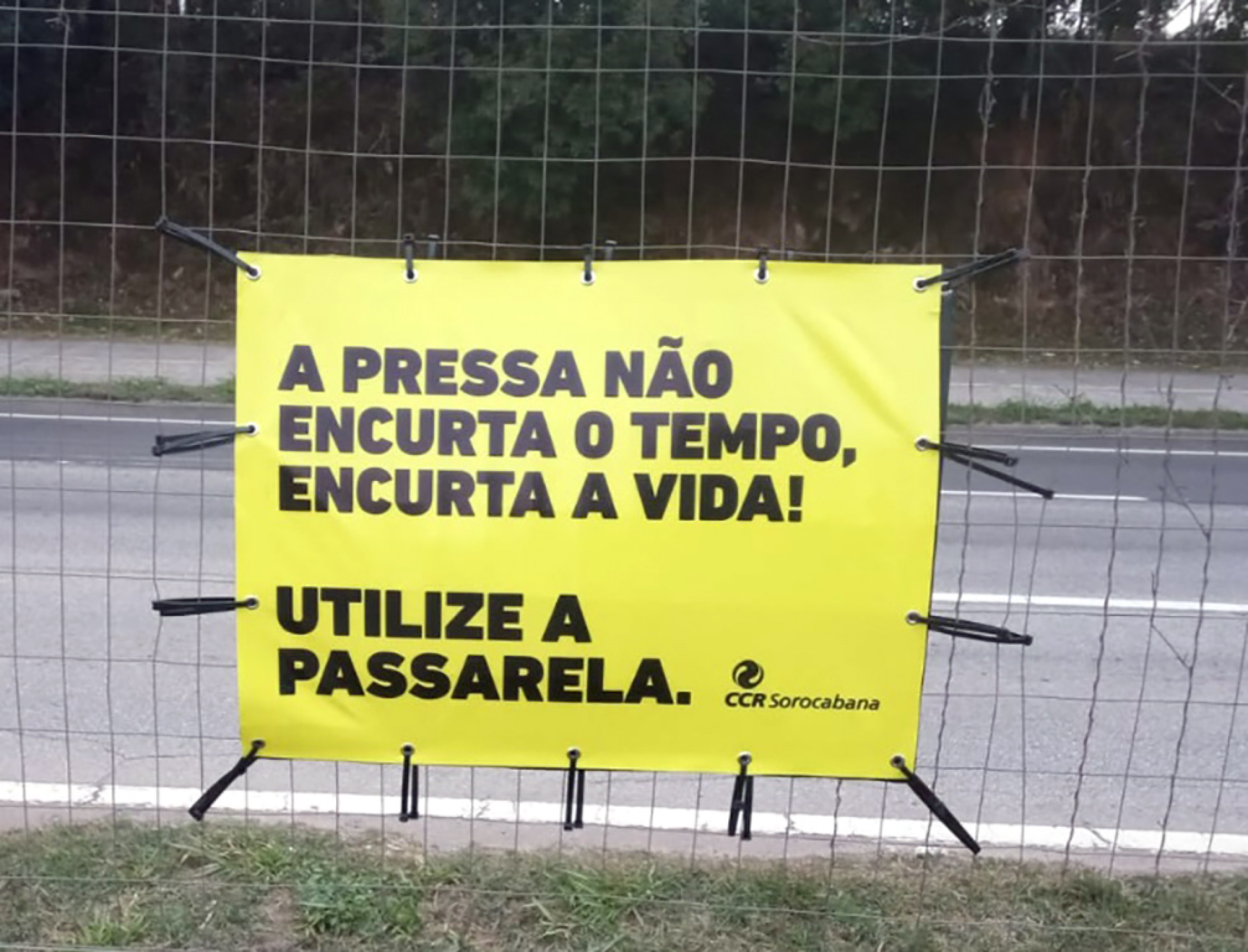 Iniciativa teve como objetivo destacar a importância da travessia segura e alertar sobre os riscos de acidentes
